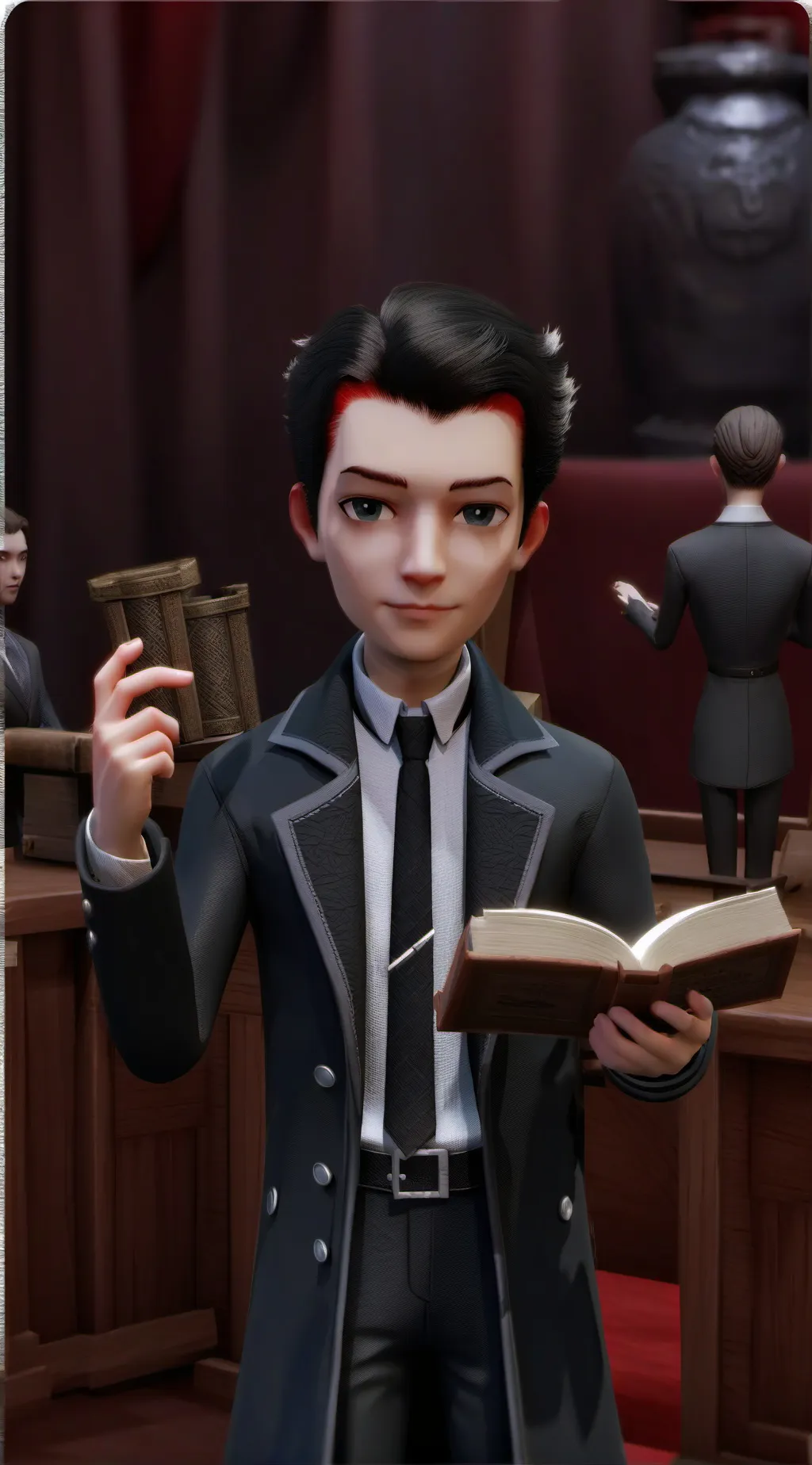 ai character: Pitch Black  background