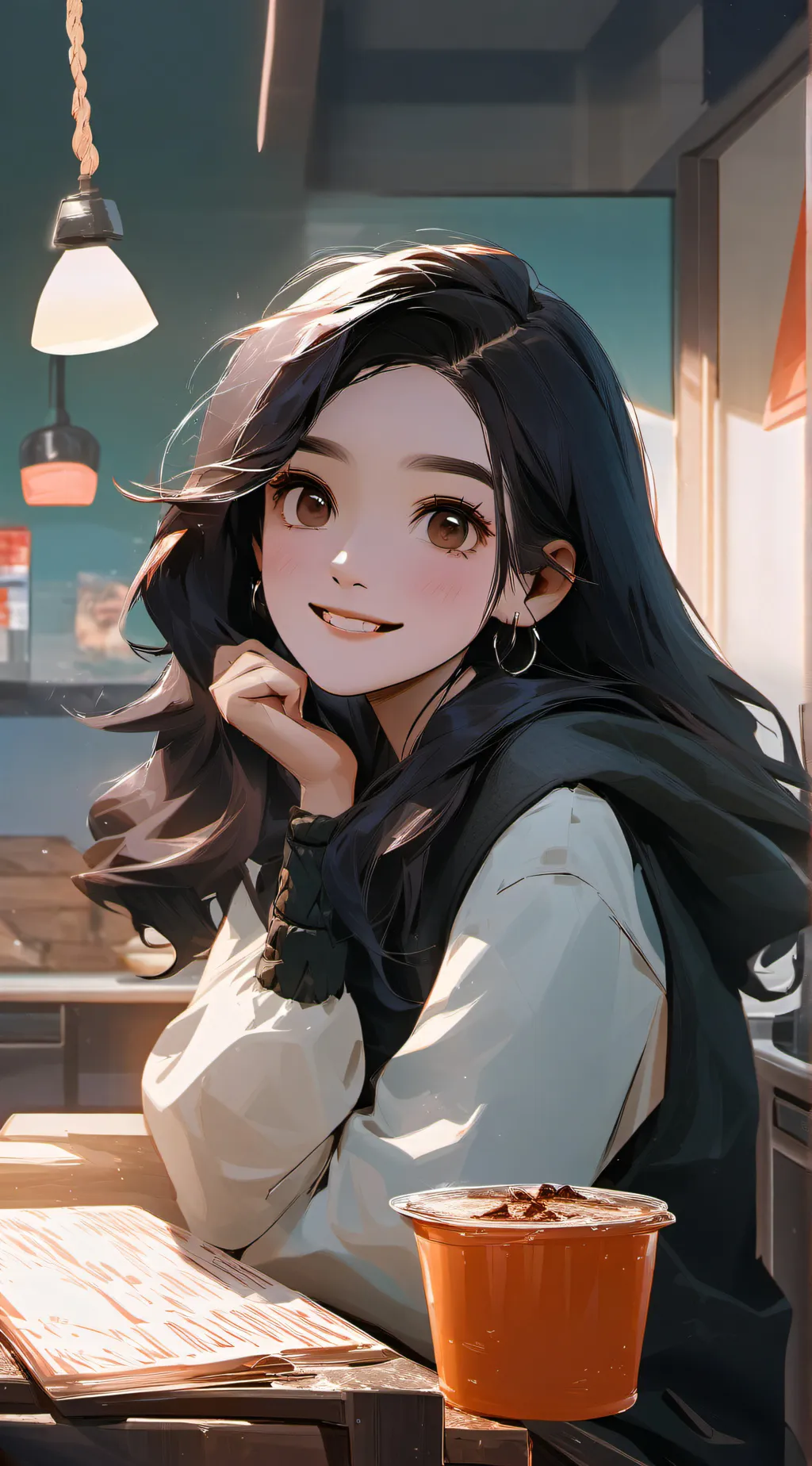 ai character: Addison  background