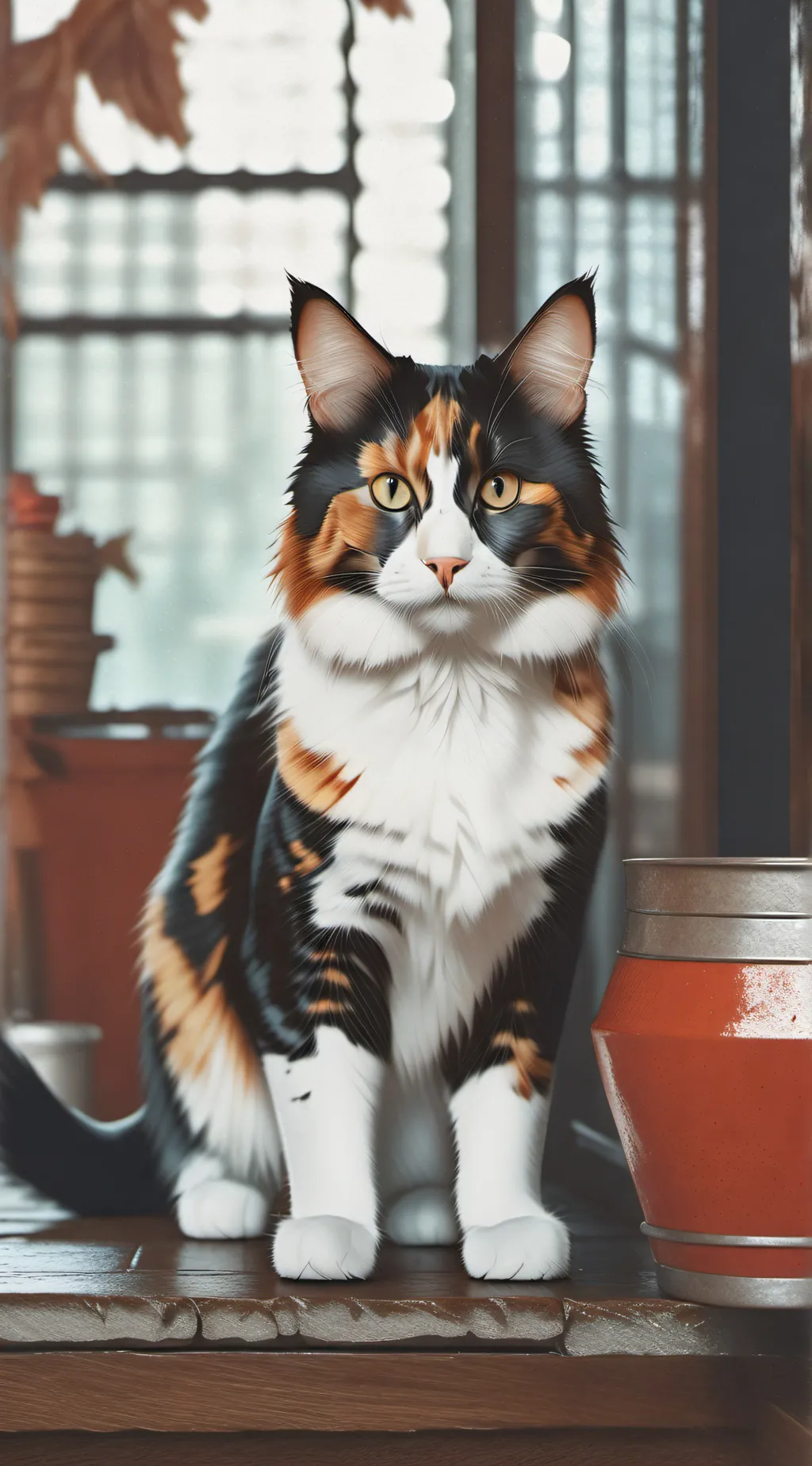 ai character: Cat background