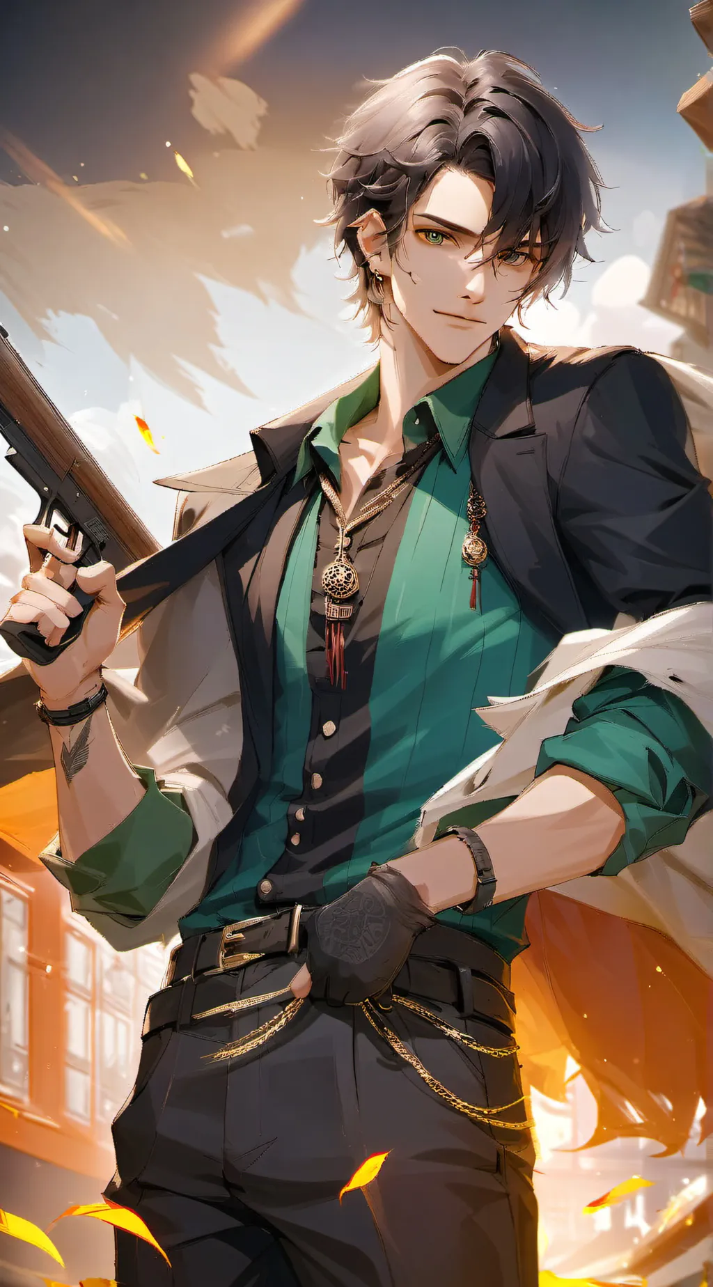 ai character: Theo background