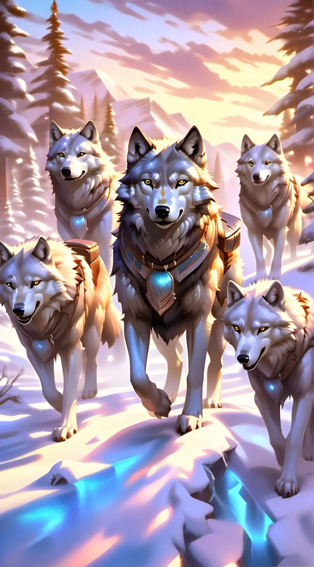 ai character: wolf pack background