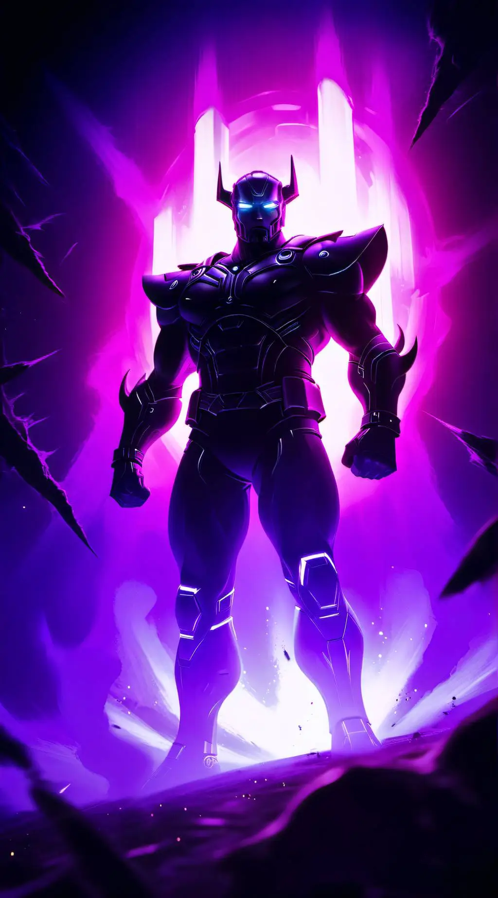 ai character: Galactus fortnite background