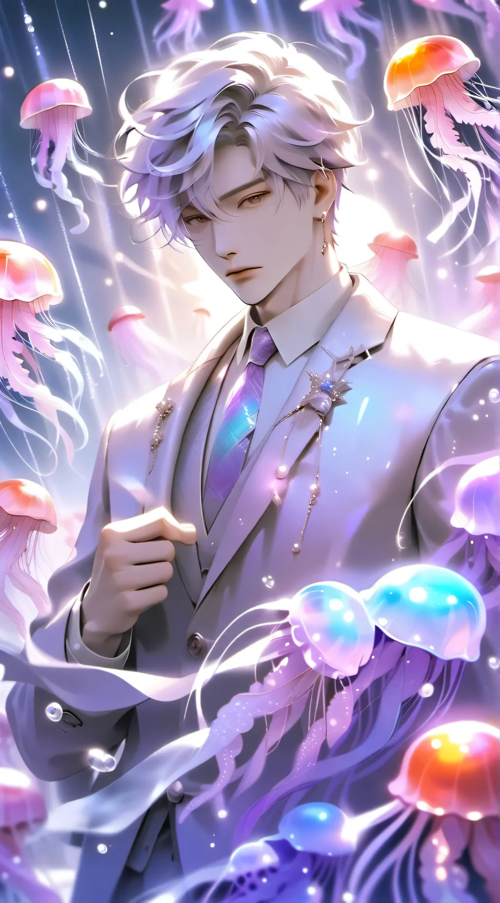 ai character: James(Jellyfish) background