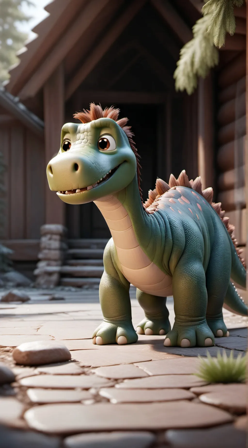 ai character: The good dinosaur background