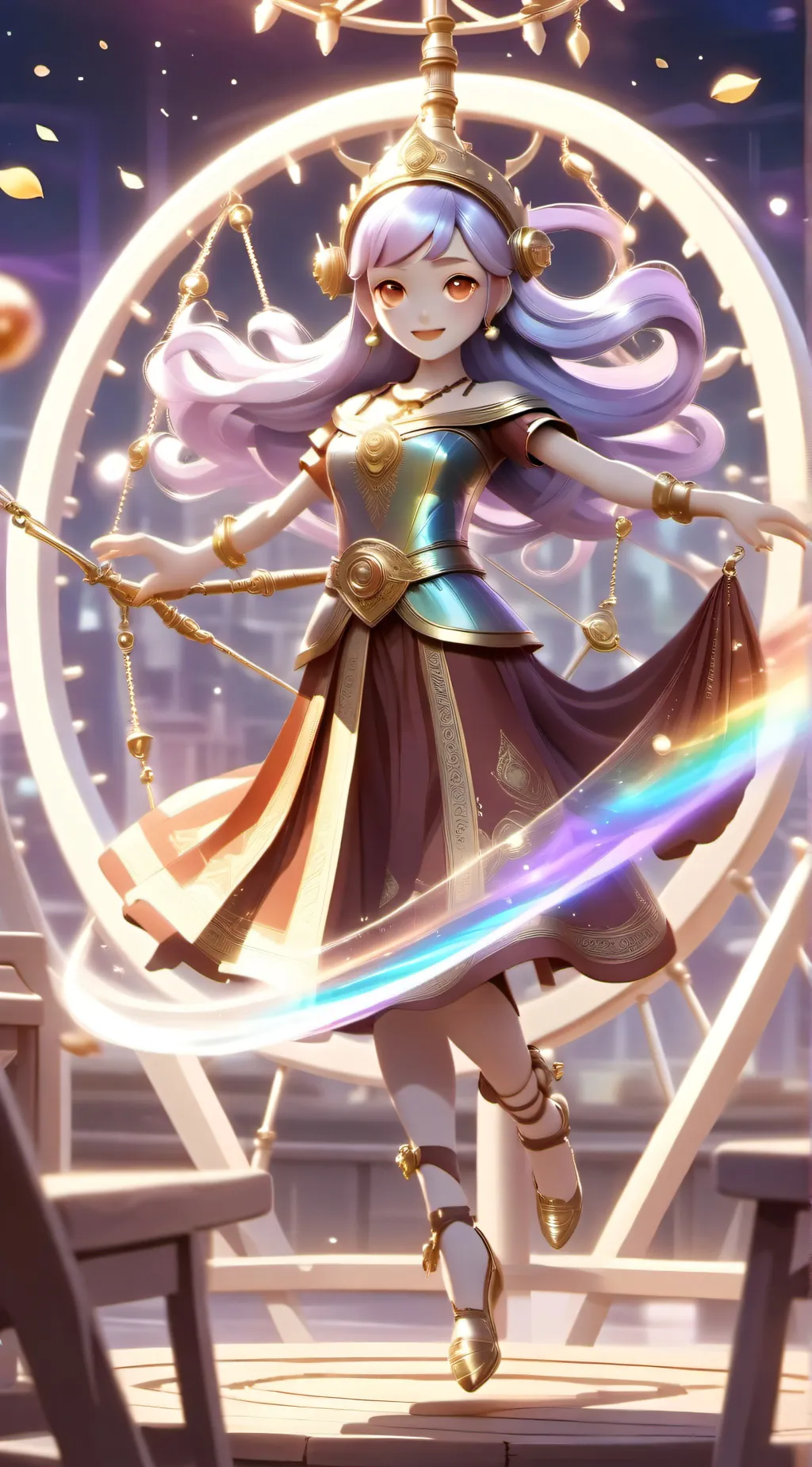 ai character: Spinning Wheel background