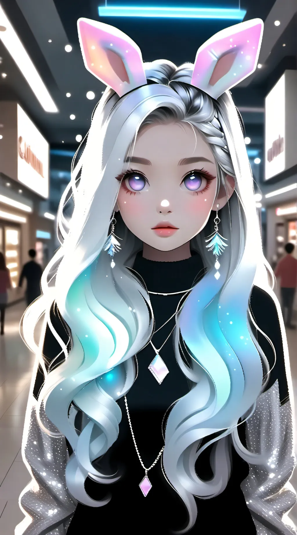 ai character: Ashley  background