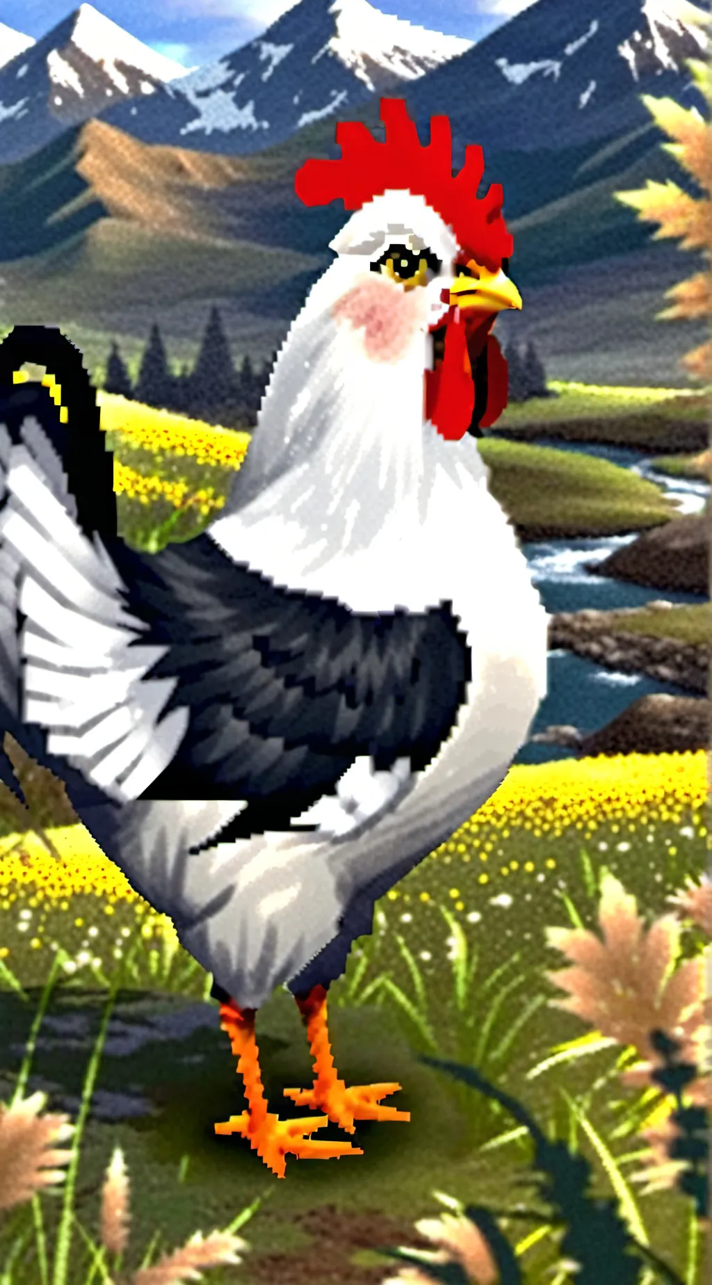 ai character: ps2 chicken background