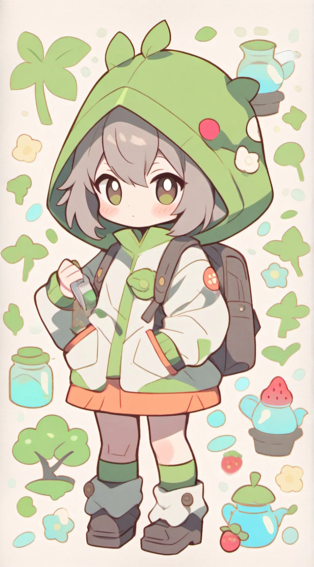 ai character: lil frogy background