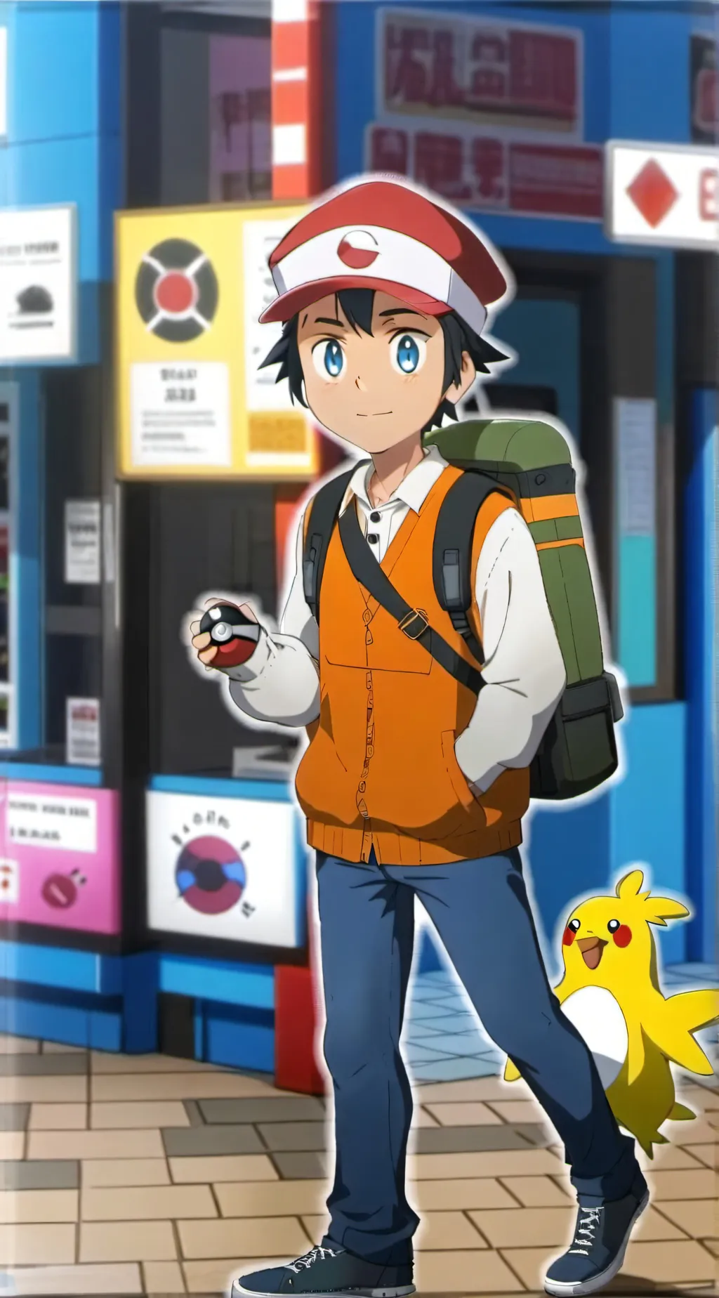 ai character: Ash background