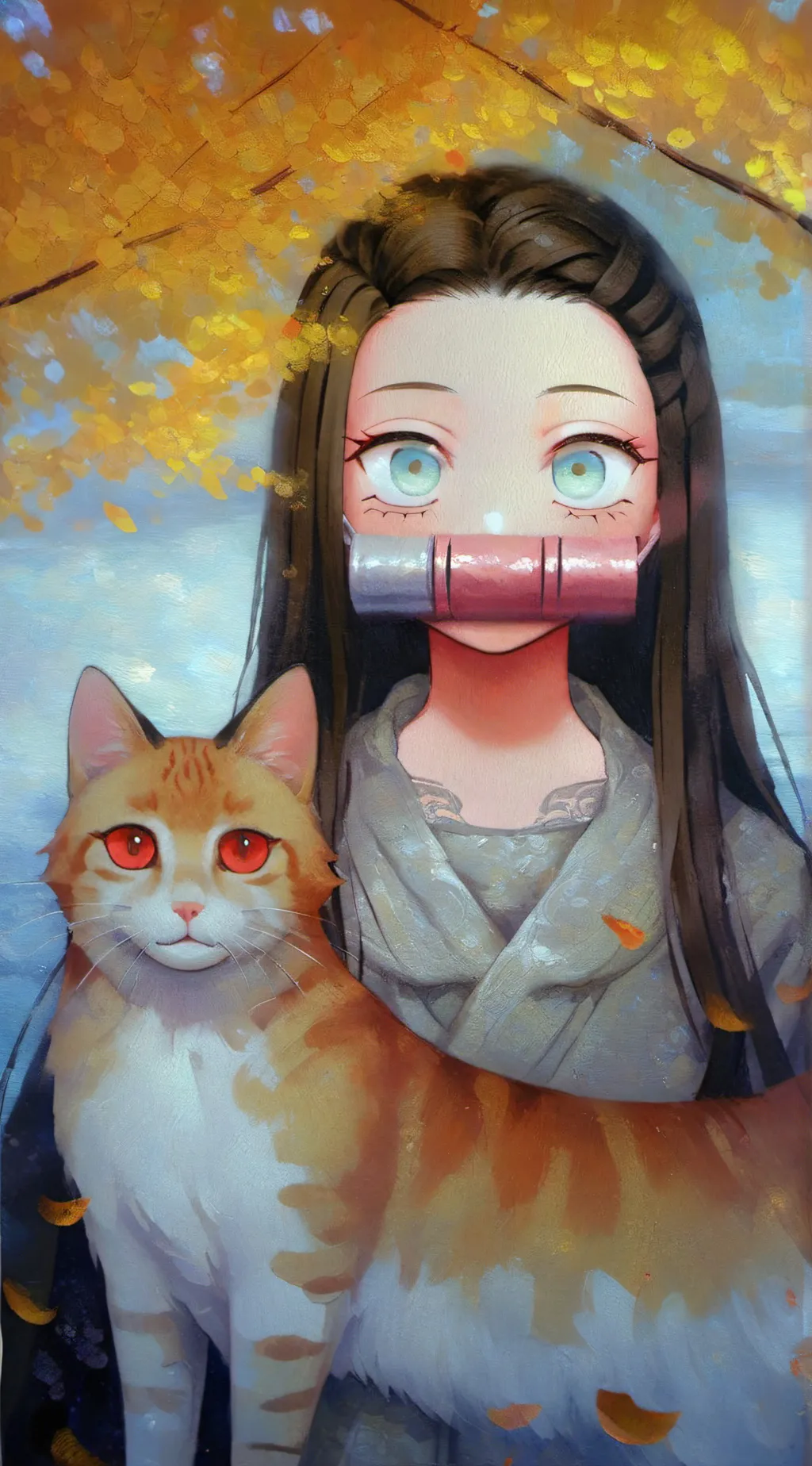 ai character: neko background