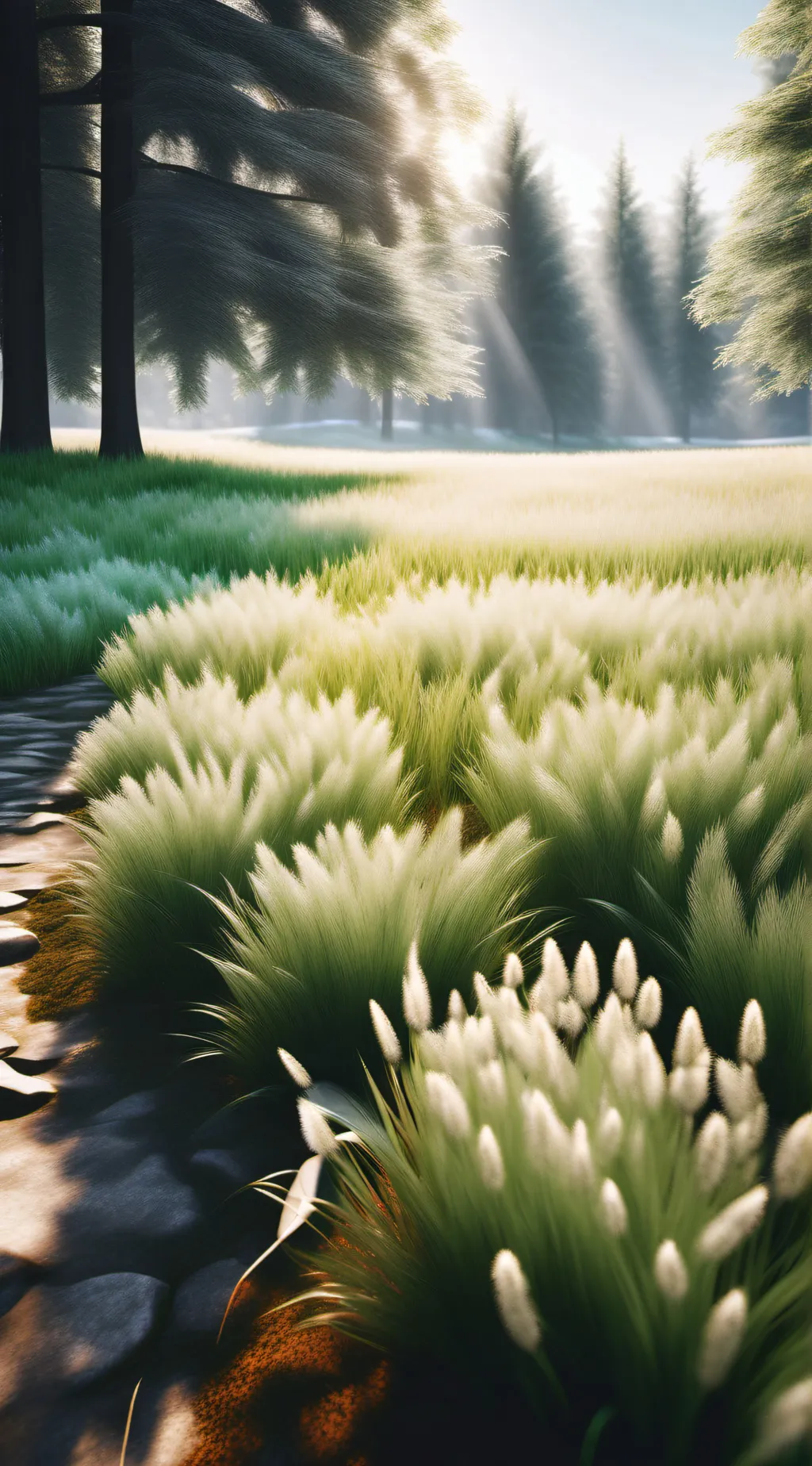 ai character: Grass background