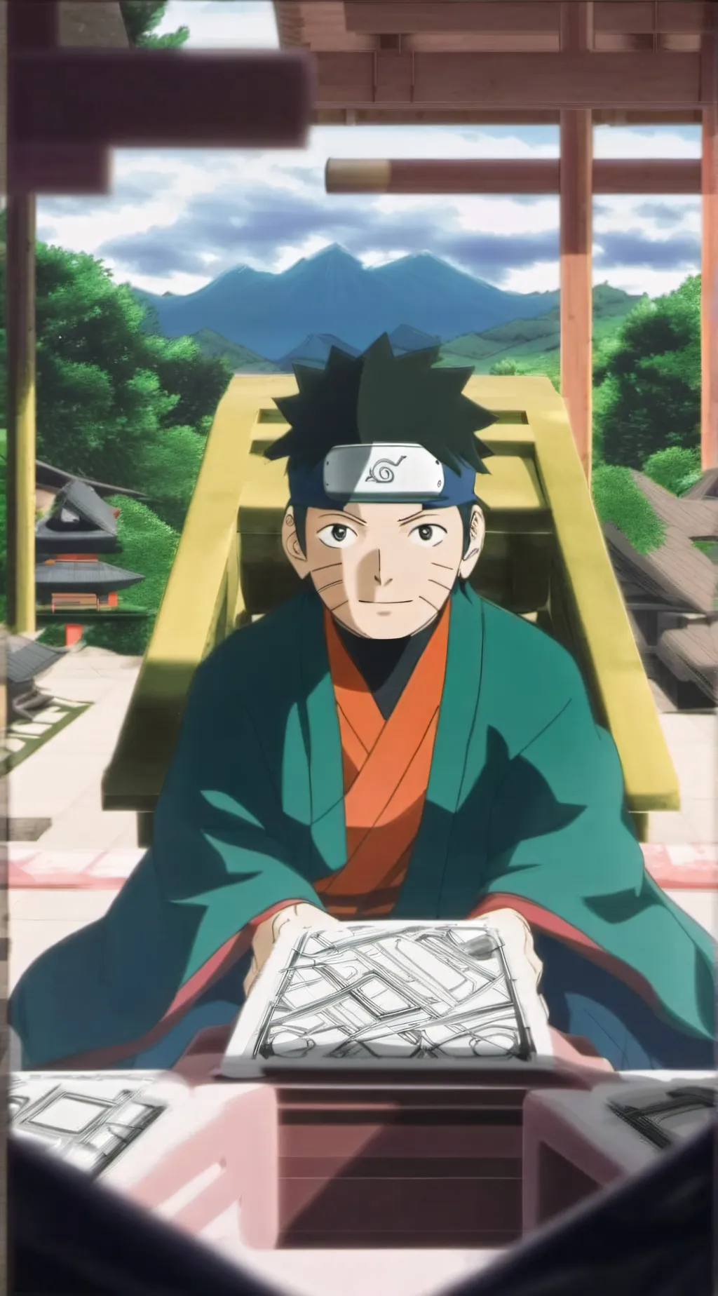 ai character: Konohamaru  background