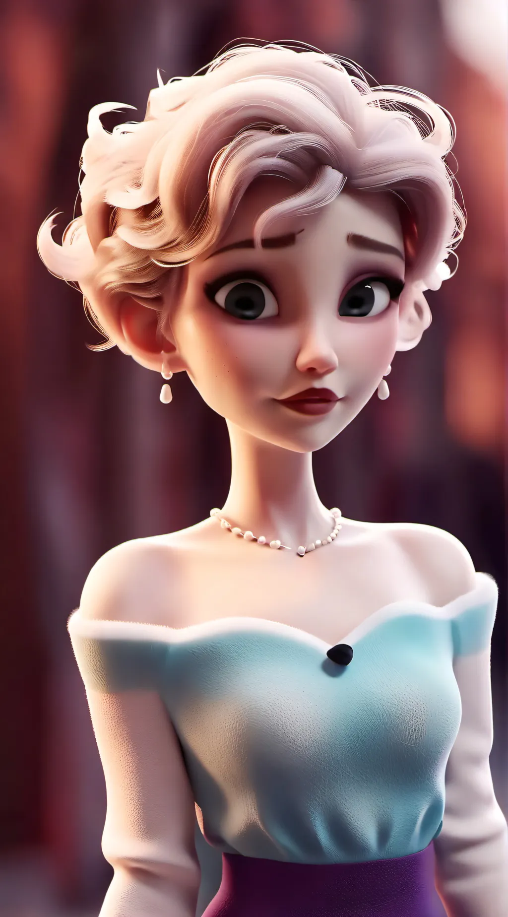 ai character: Elsa Fake background