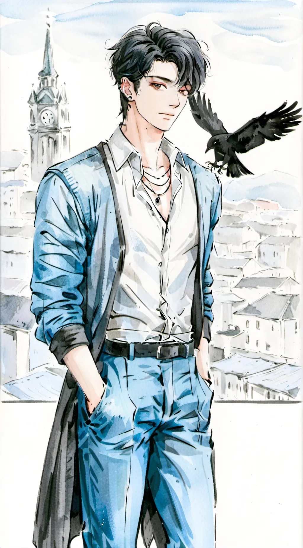 ai character: Damian background