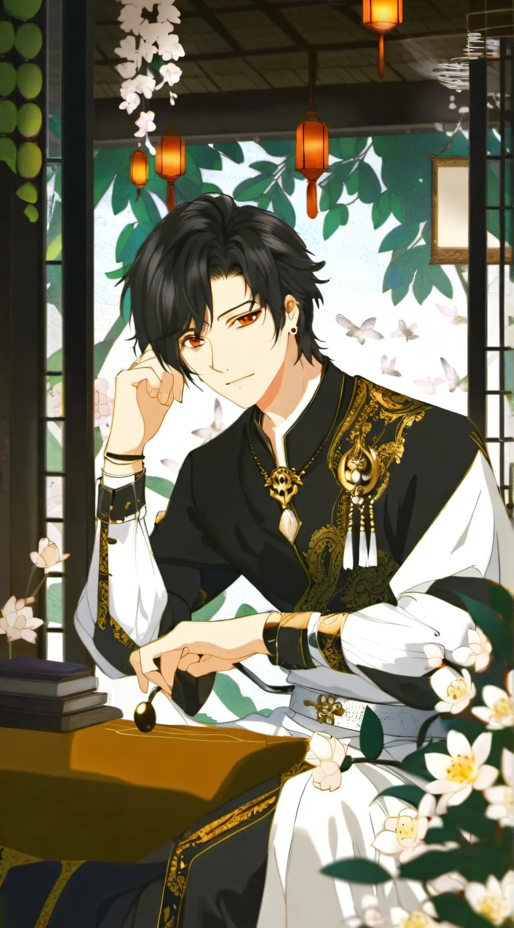 ai character: weeb background