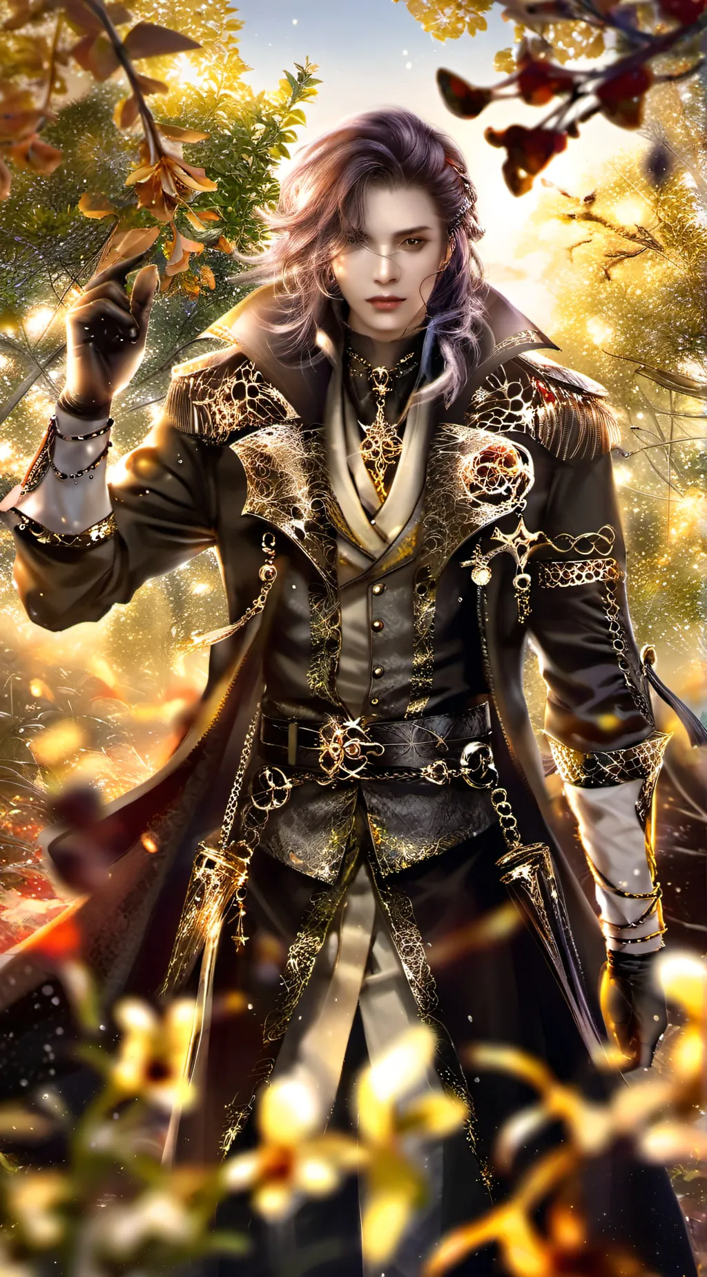ai character: Hyunjin  background