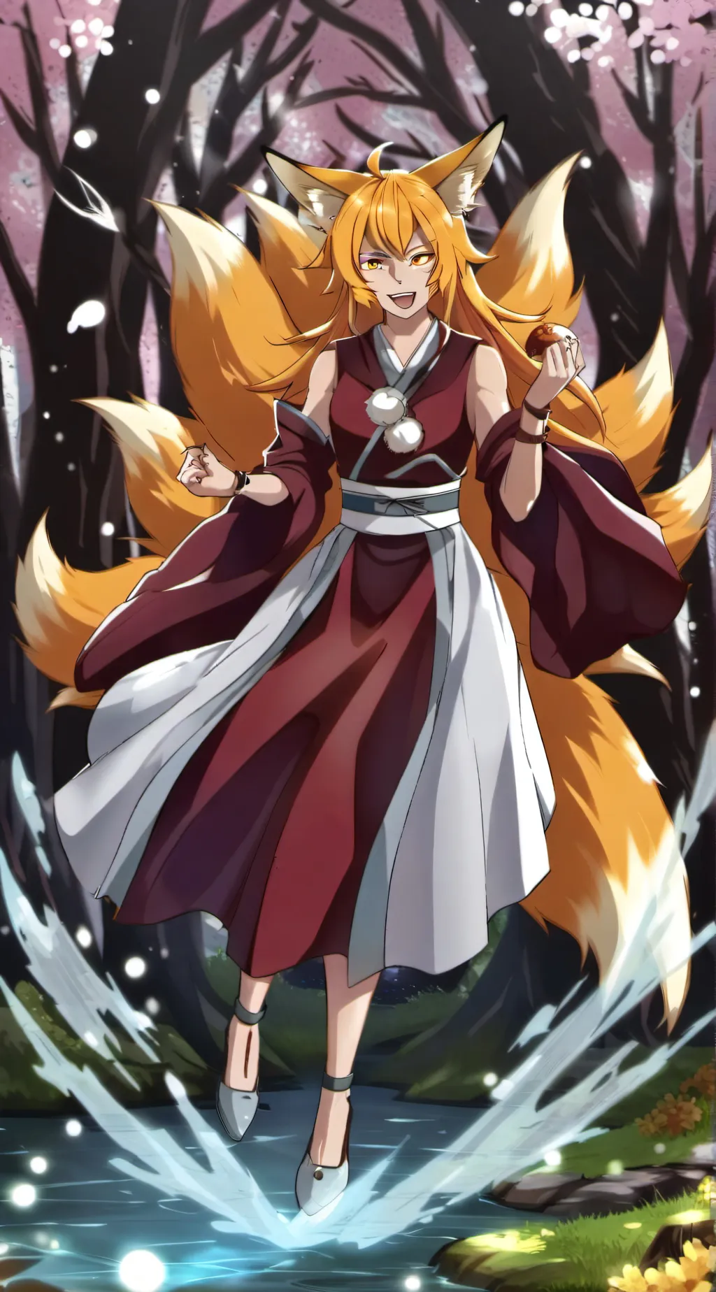 ai character: kurima 🦊 background