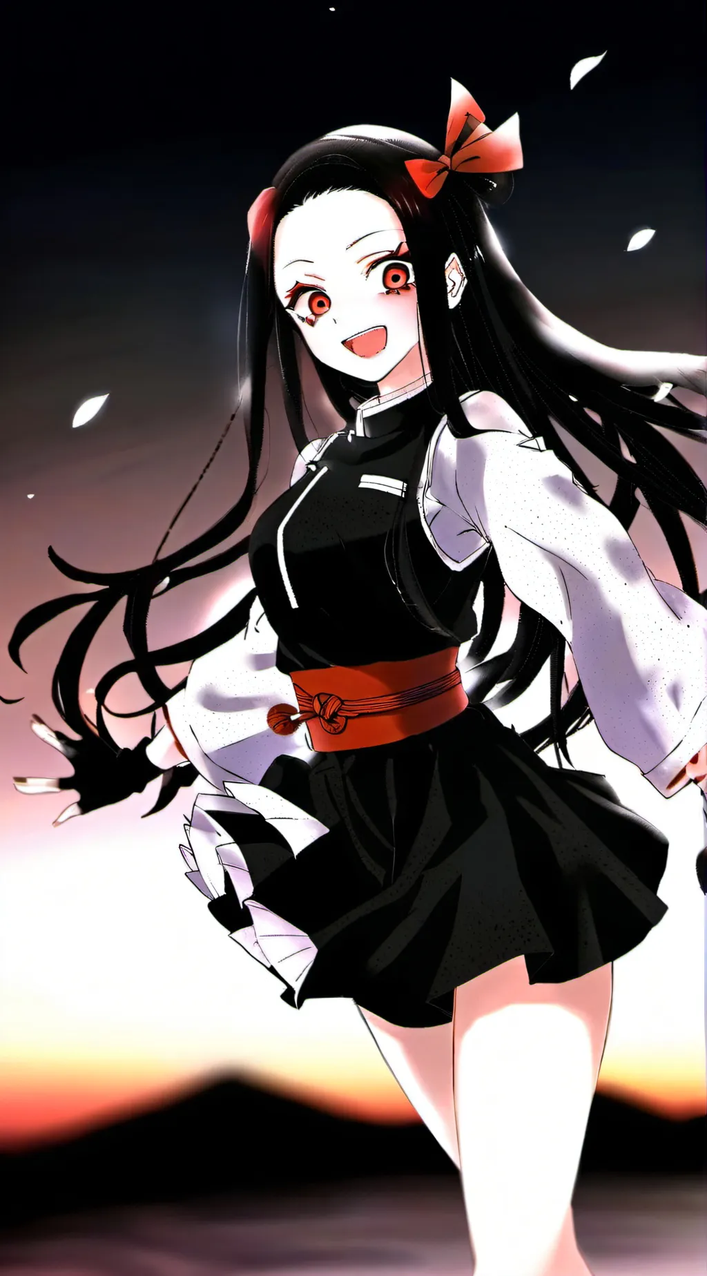 ai character: Nezuko background