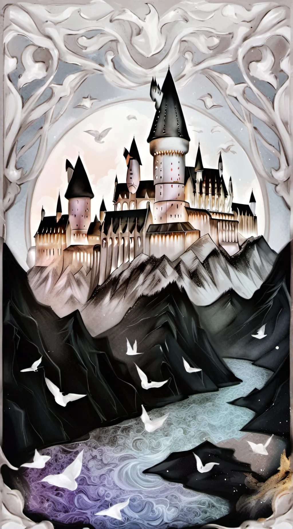 ai character: Hogwarts background