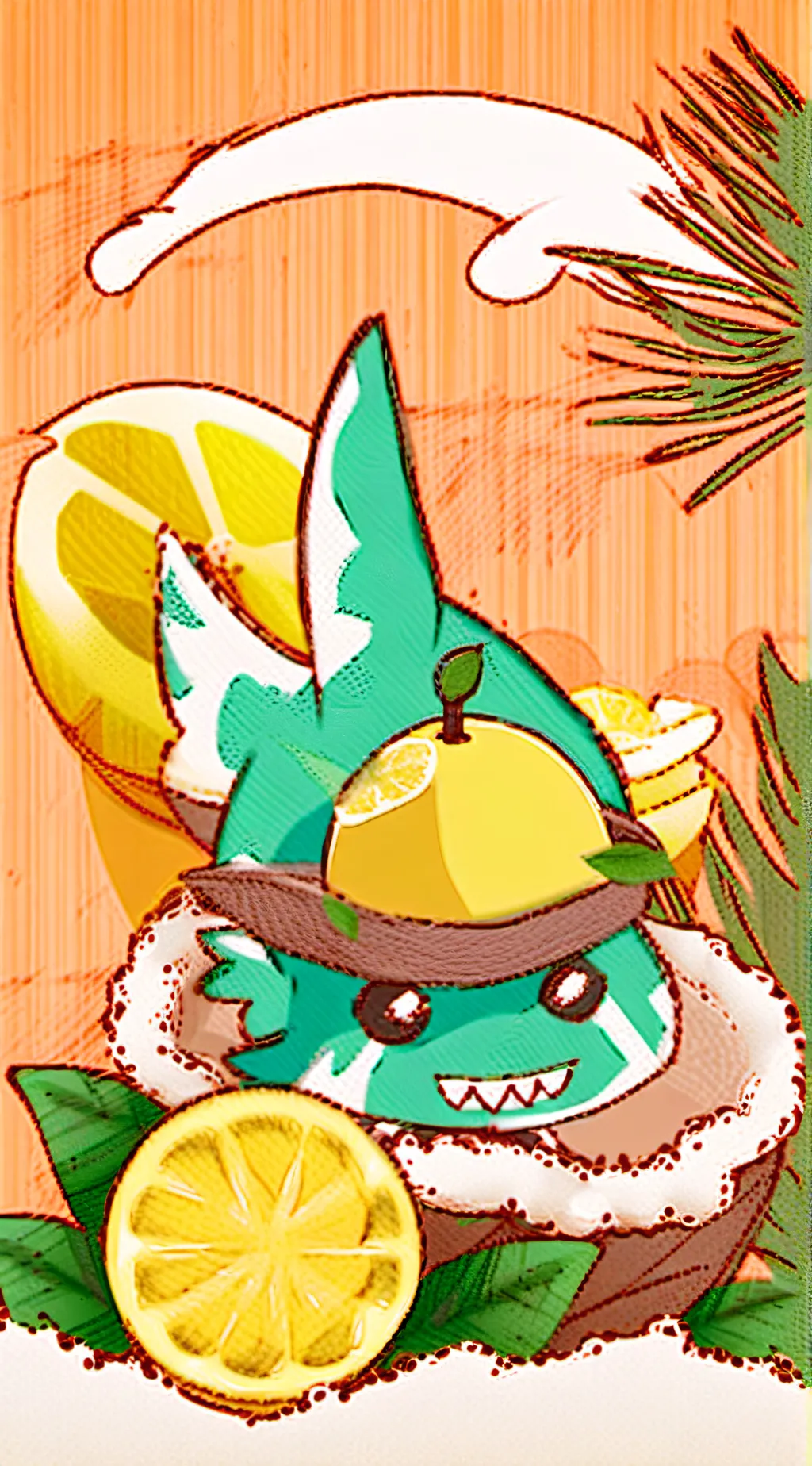 ai character: Lemon shork background