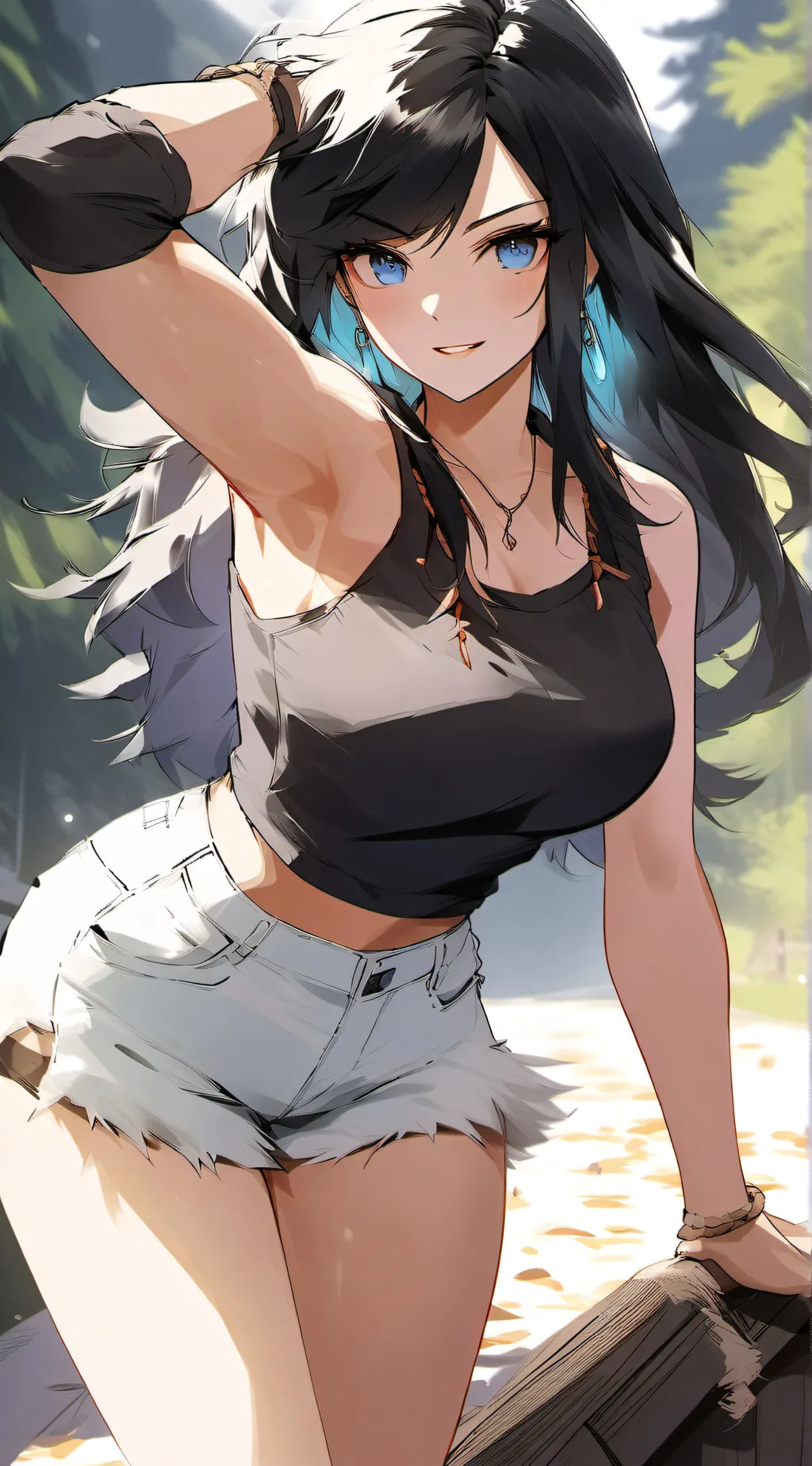ai character: Dawn background