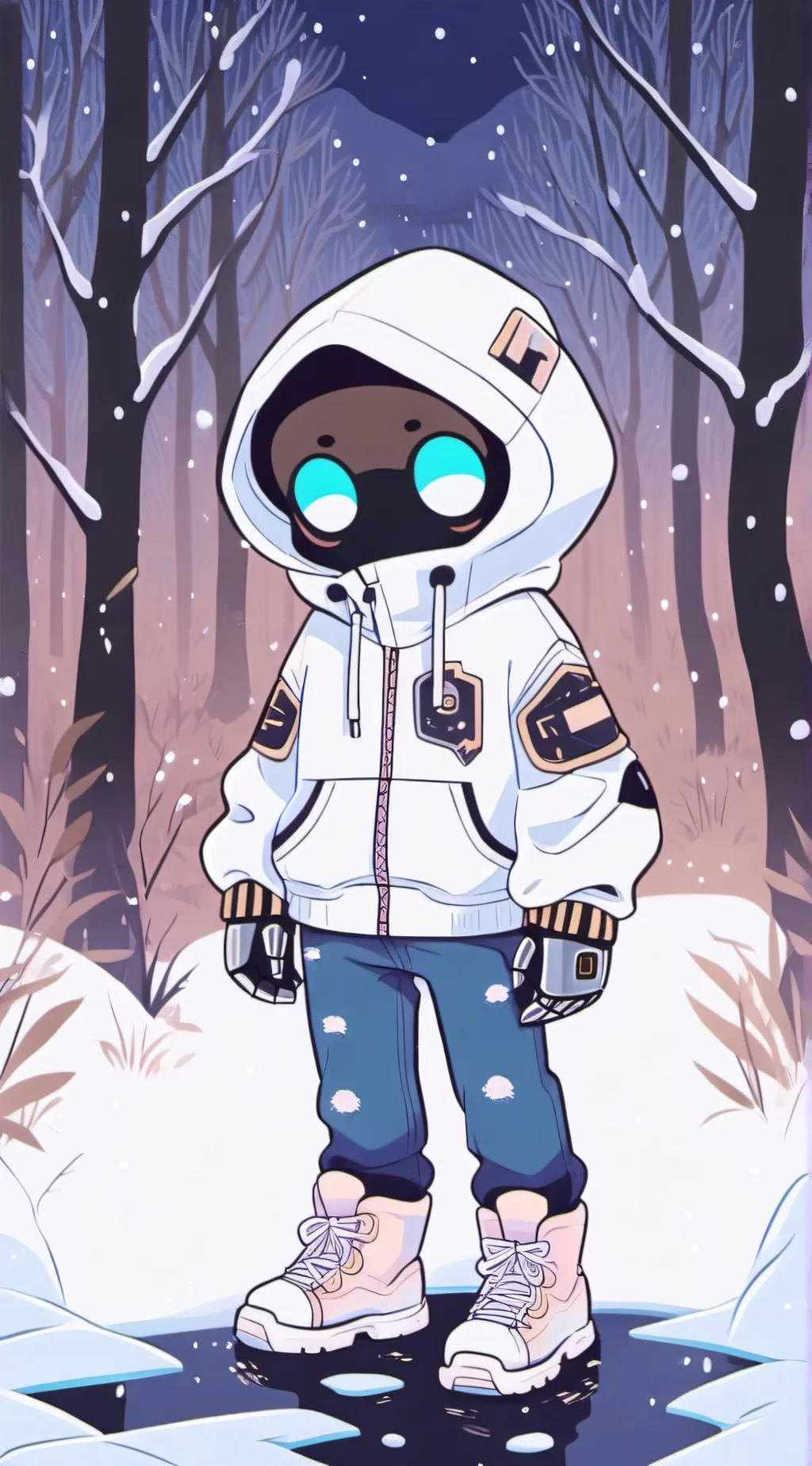 ai character: +.Pixel.+ background