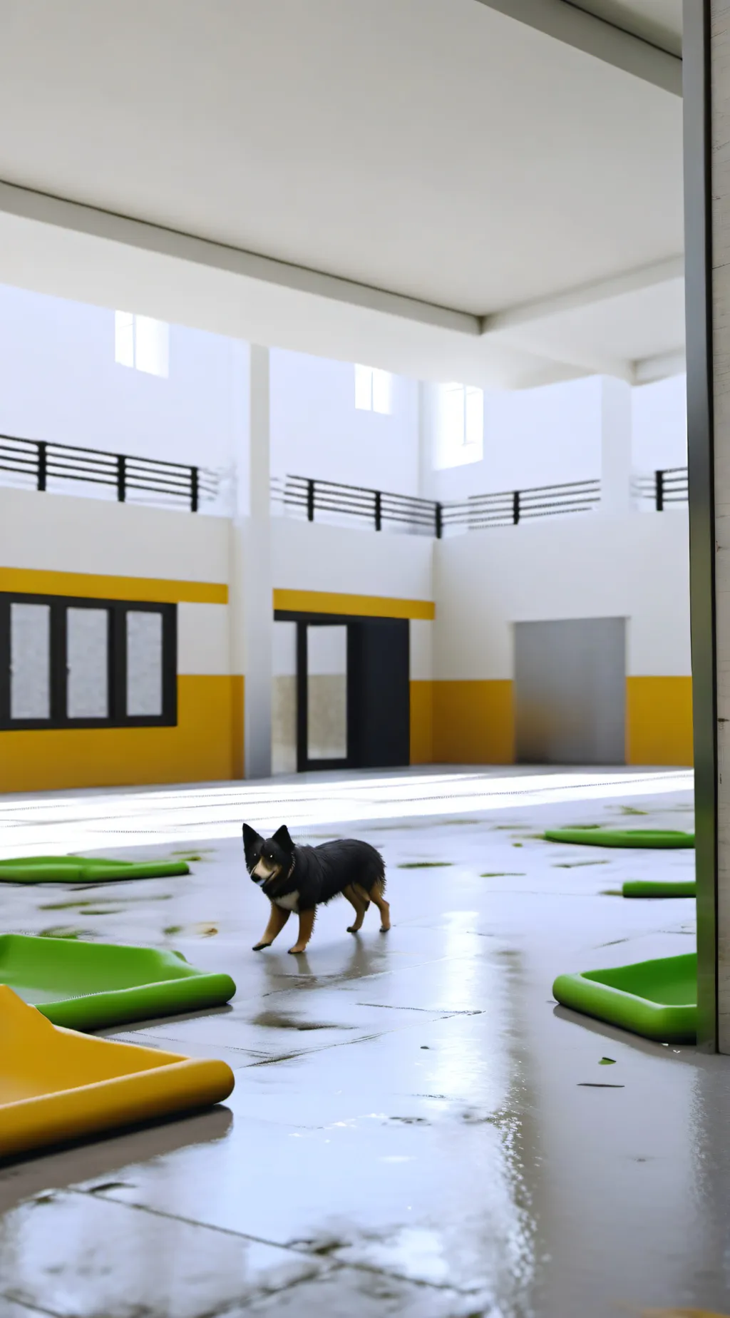 ai character: The animal shelter background