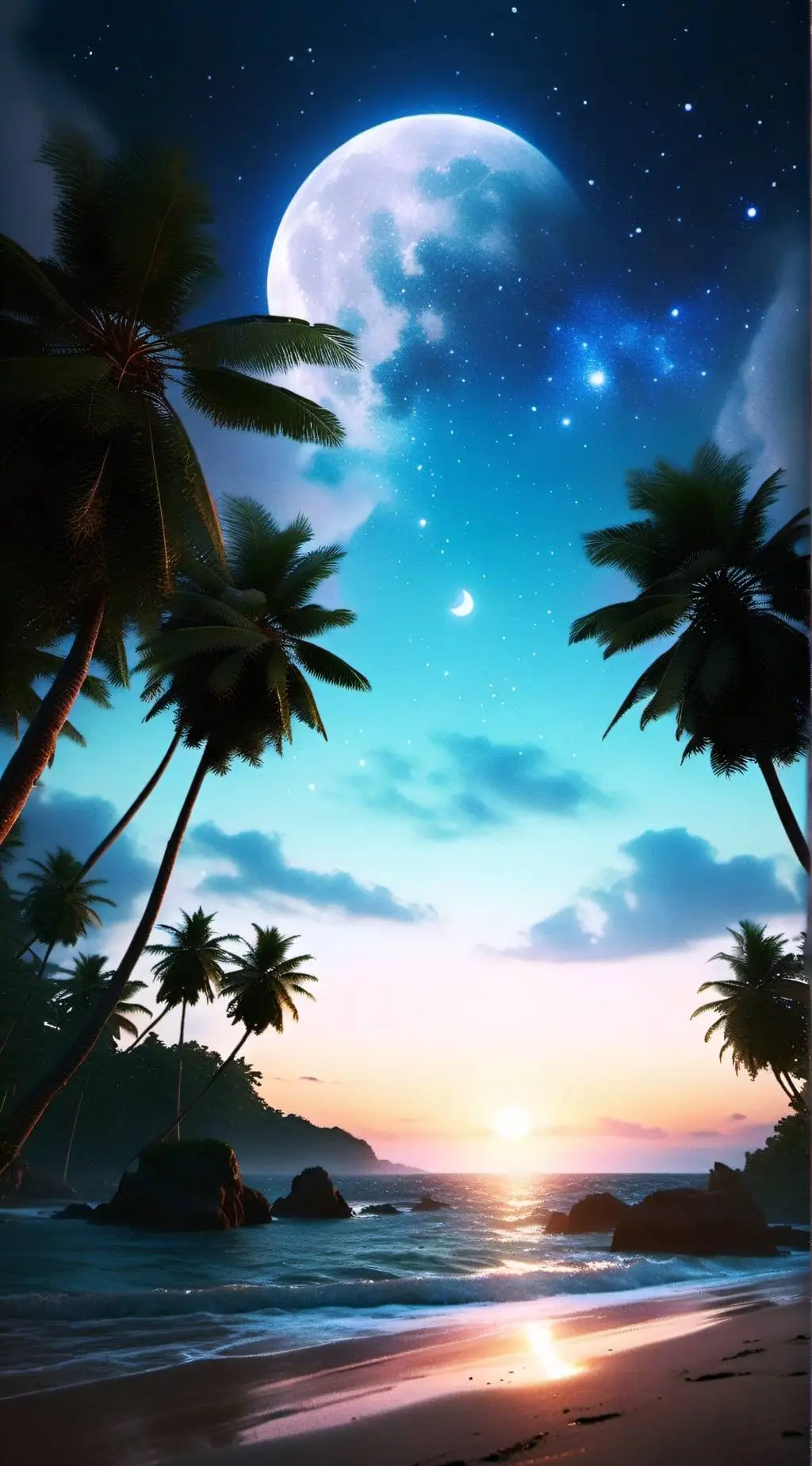 ai character: HH at the beach background