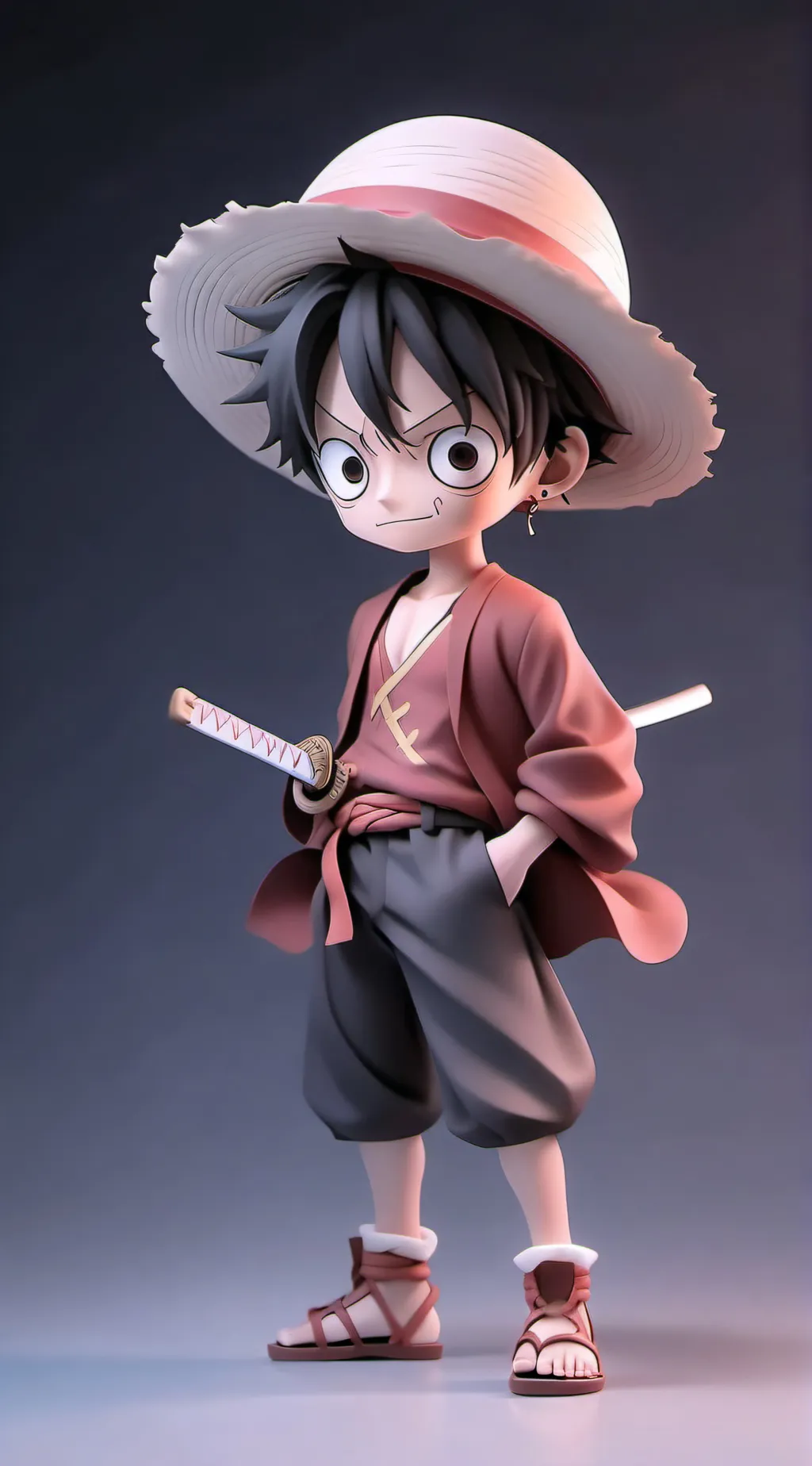ai character: Luffy background