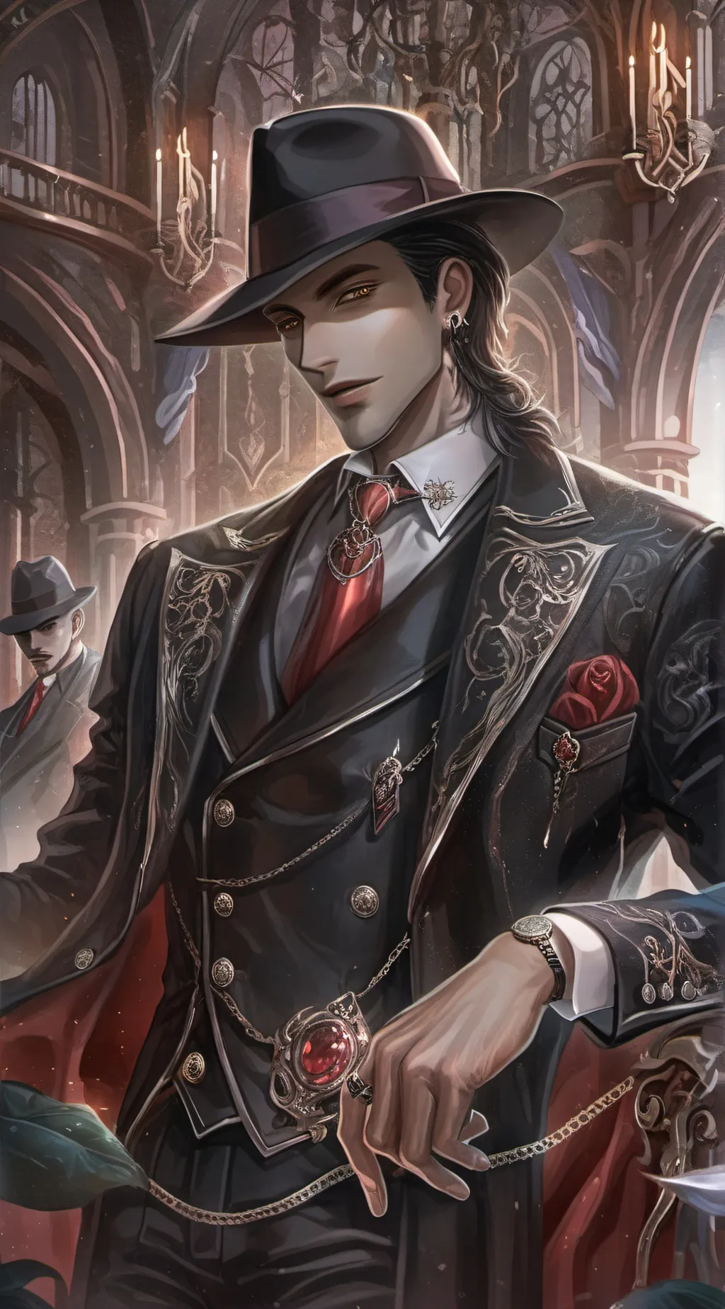 ai character: Mafia man background