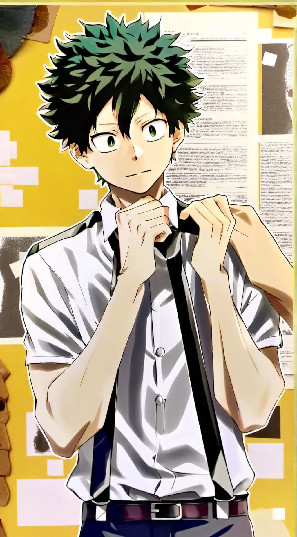 ai character: izuku midoriya background