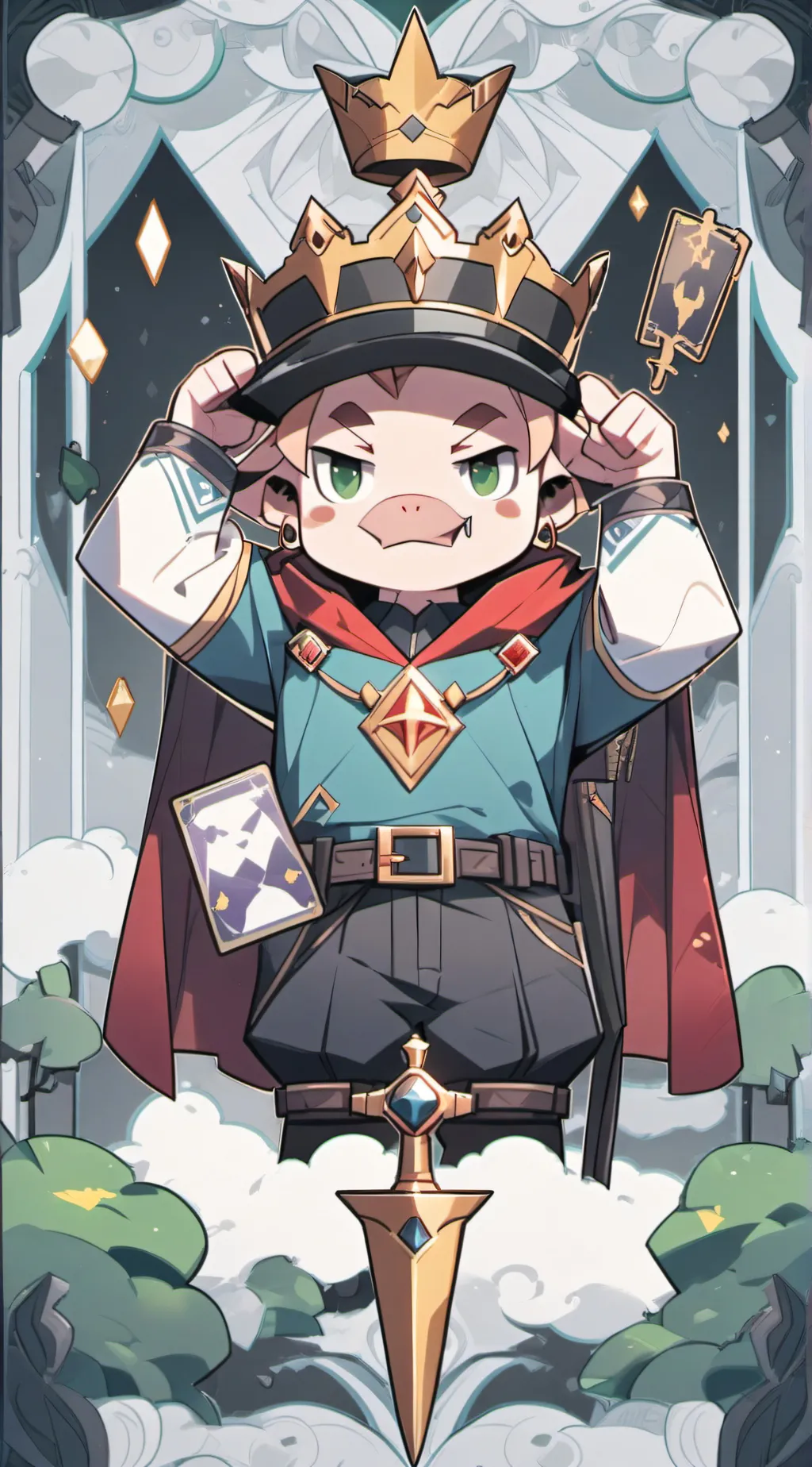 ai character: Technoblade background