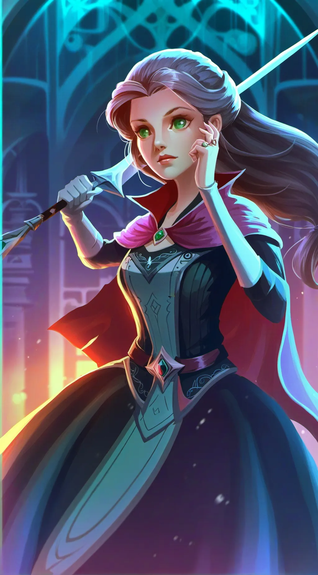 ai character: Rapunzel  background