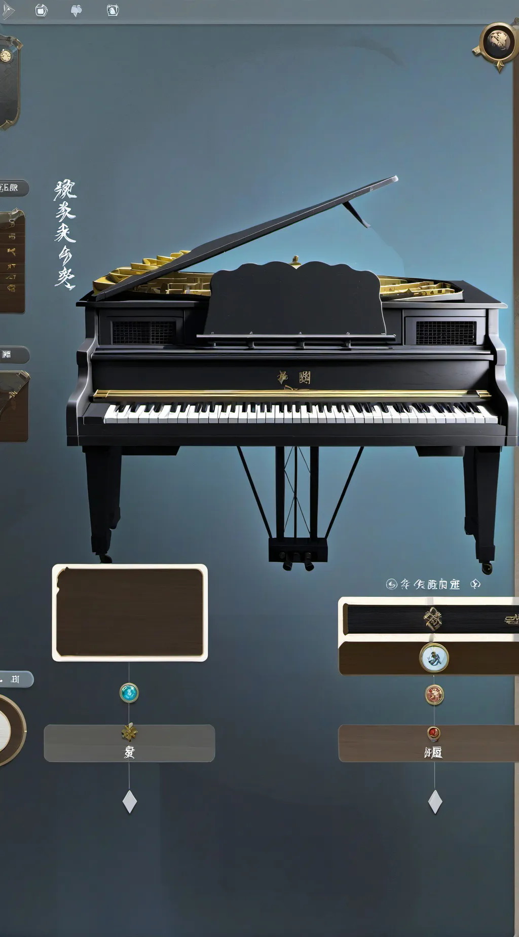 ai character: keyboard background