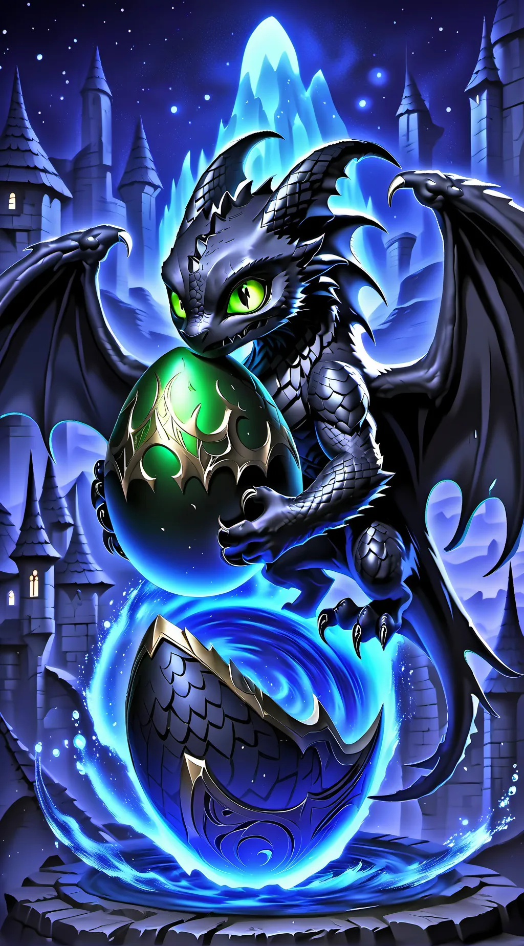 ai character: female toothless 2 background
