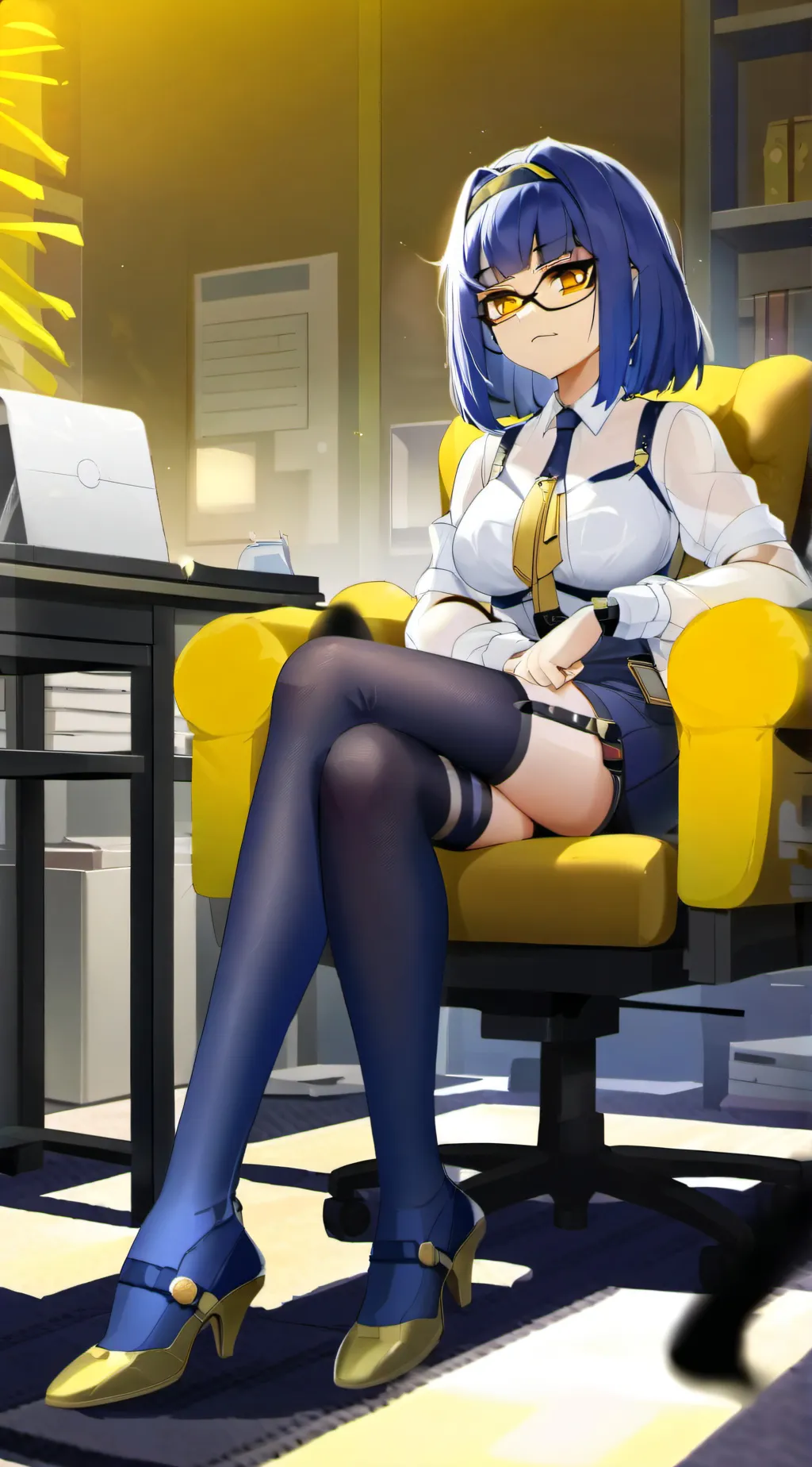ai character: Boss Ankha background