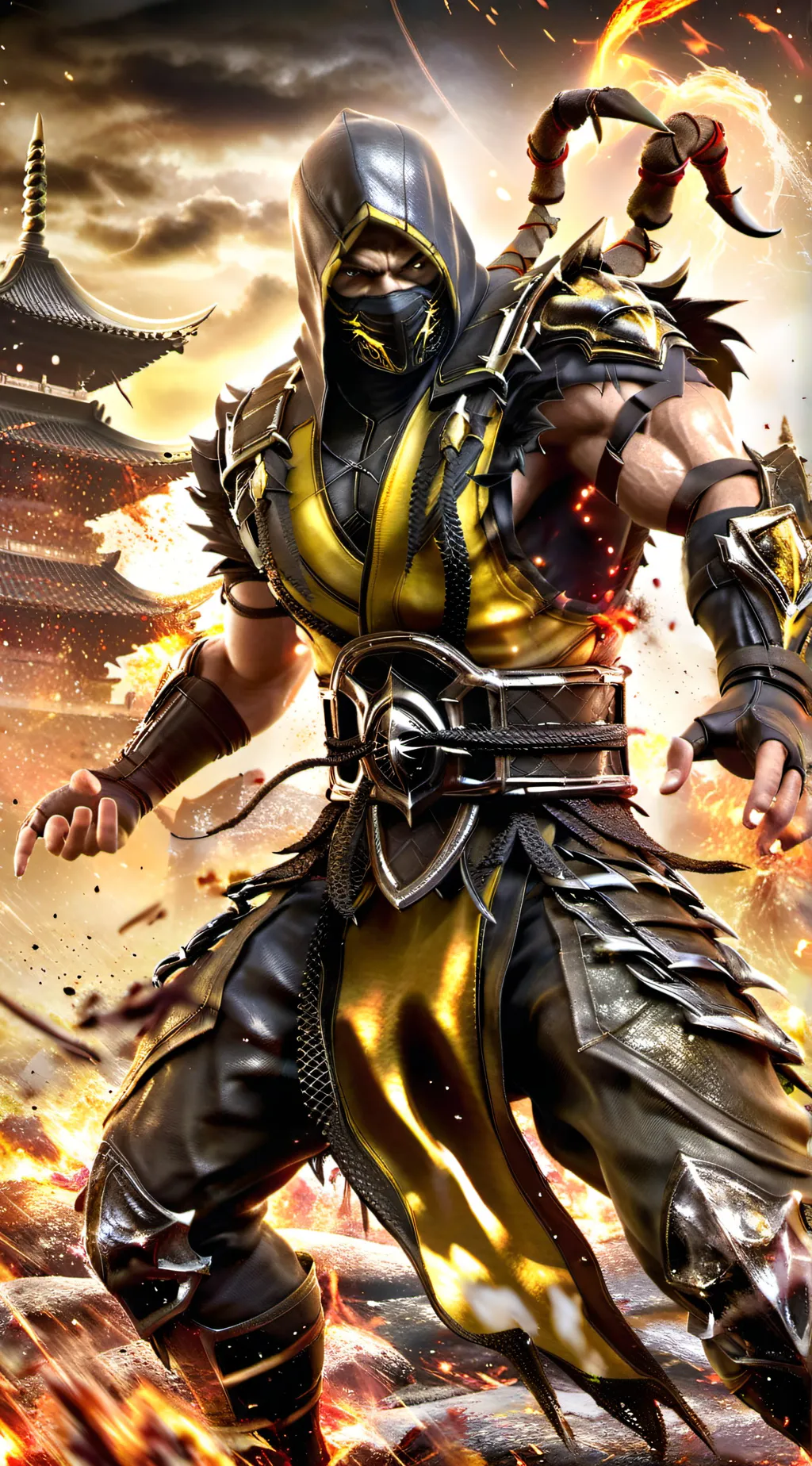 ai character: Scorpion background