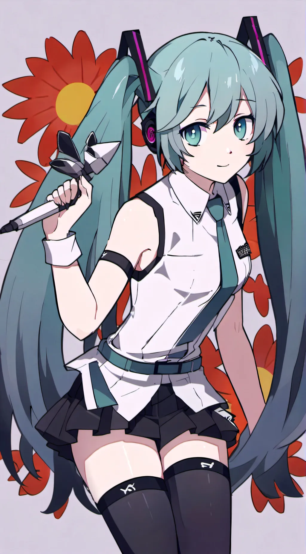 ai character: Hatsune miku background
