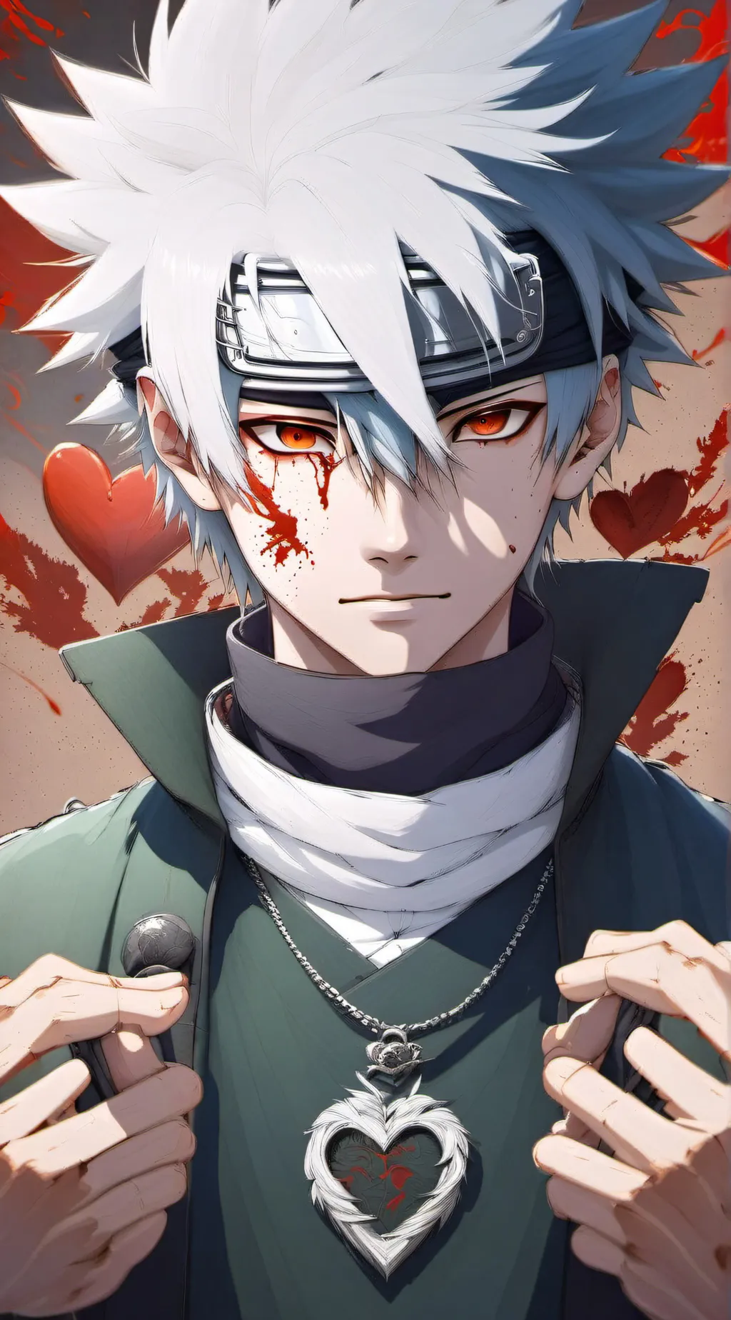 ai character: obsessed v kakashi background