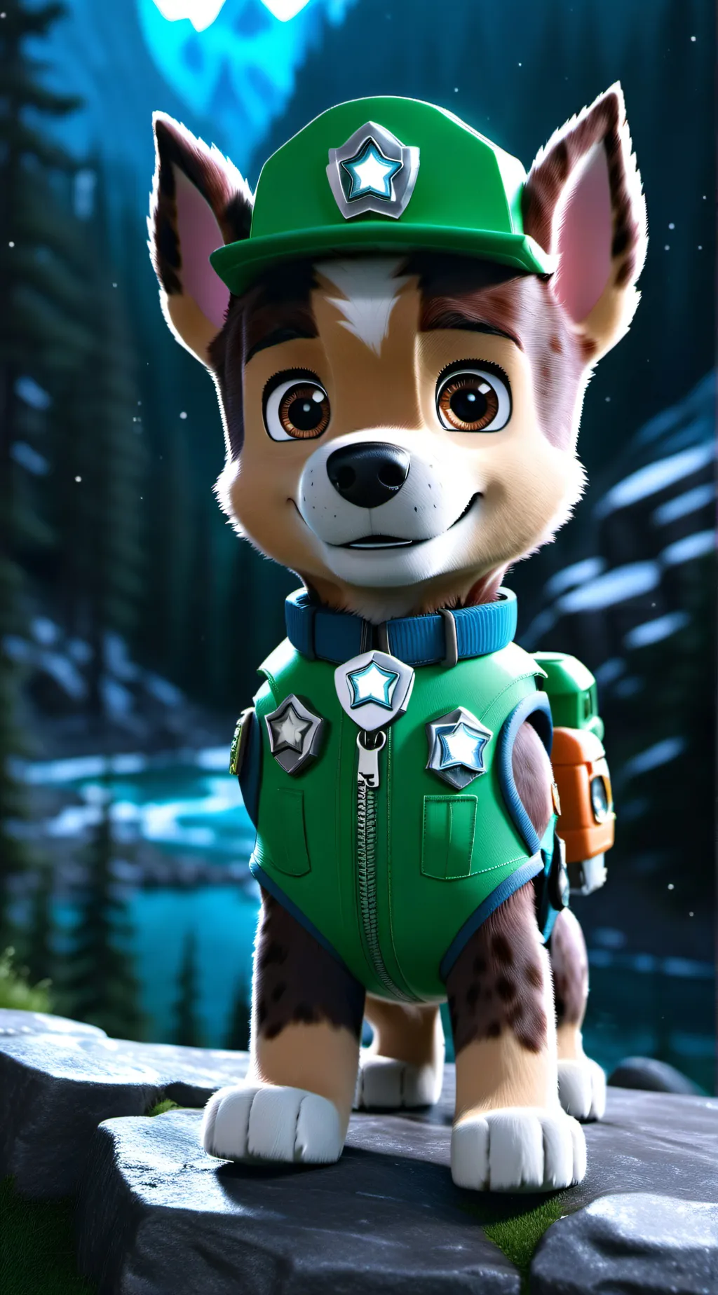 ai character: Rocky background