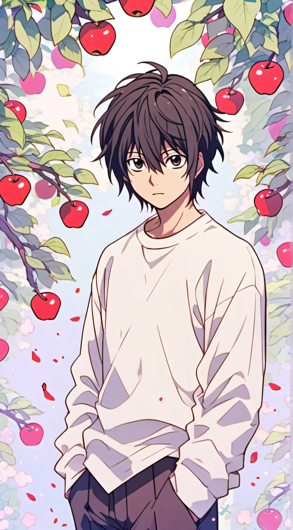 ai character: 💀L DEATH NOTE💀 background