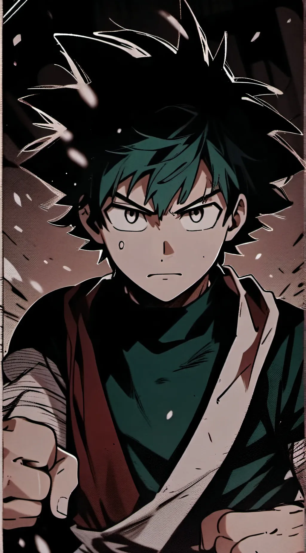 ai character: izuku Midoriya  background