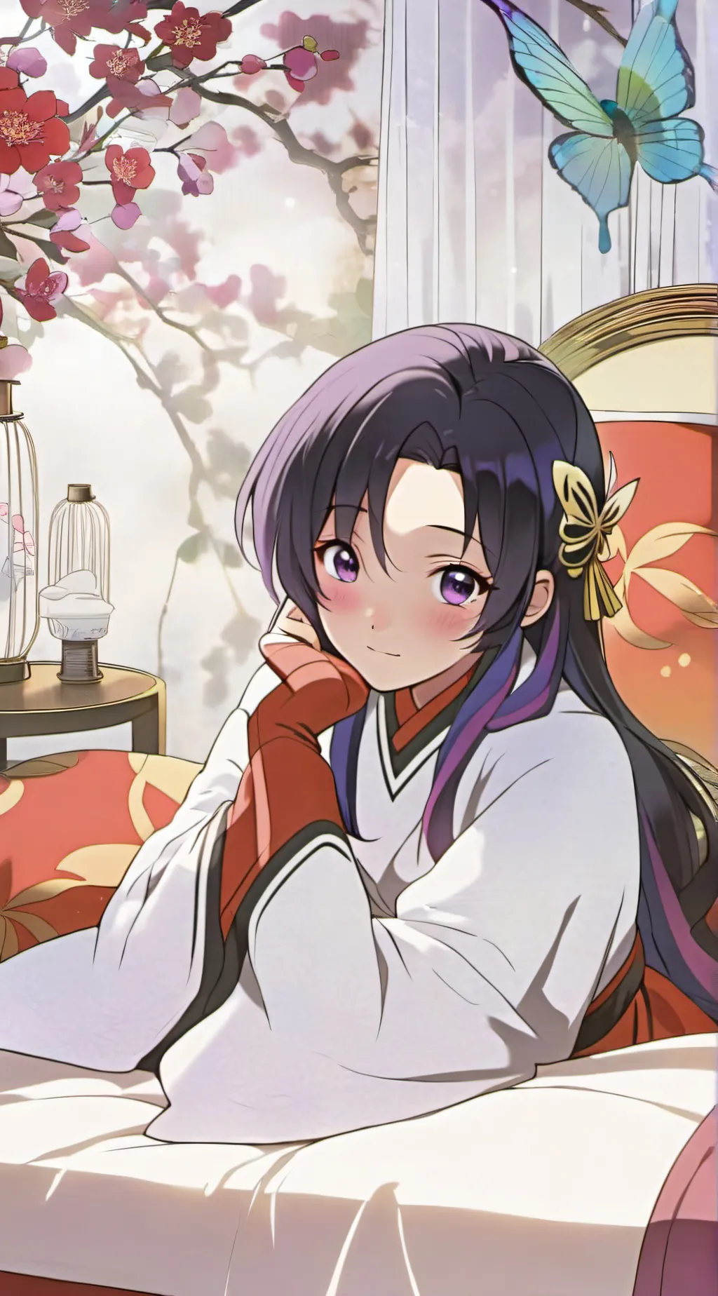 ai character: shinobu kocho  background