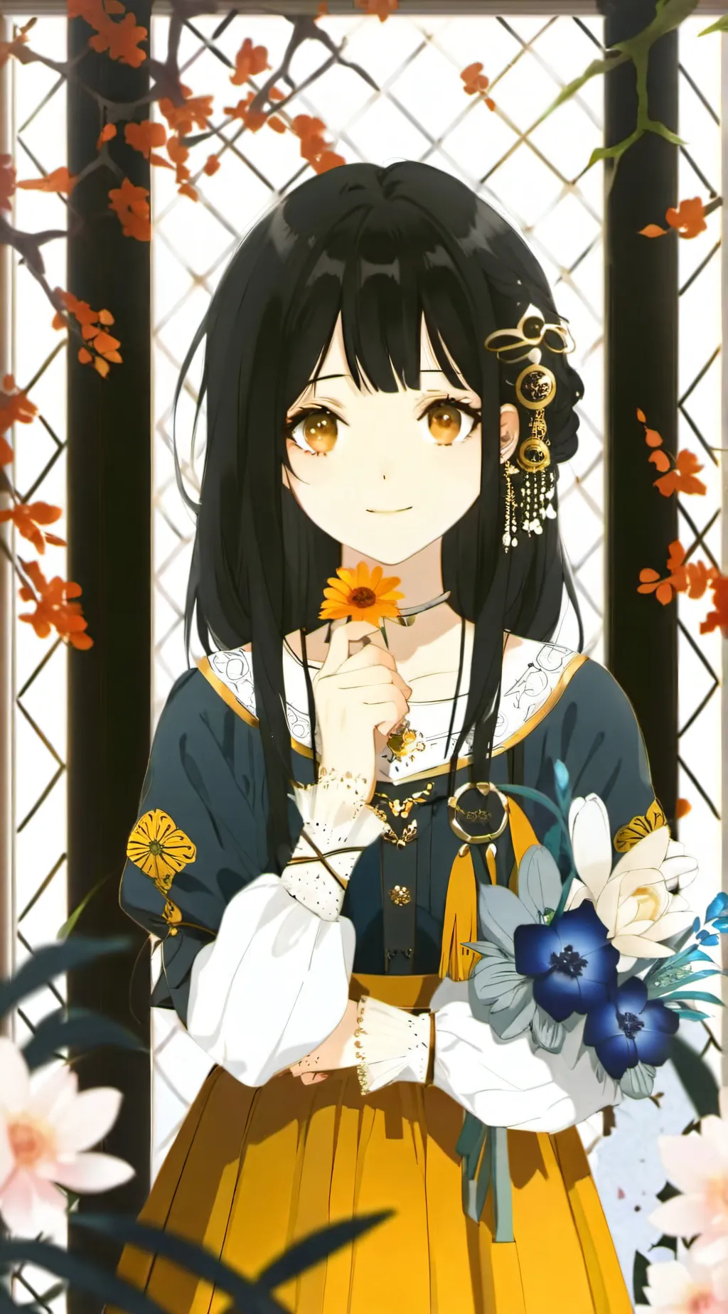 ai character: katty  background