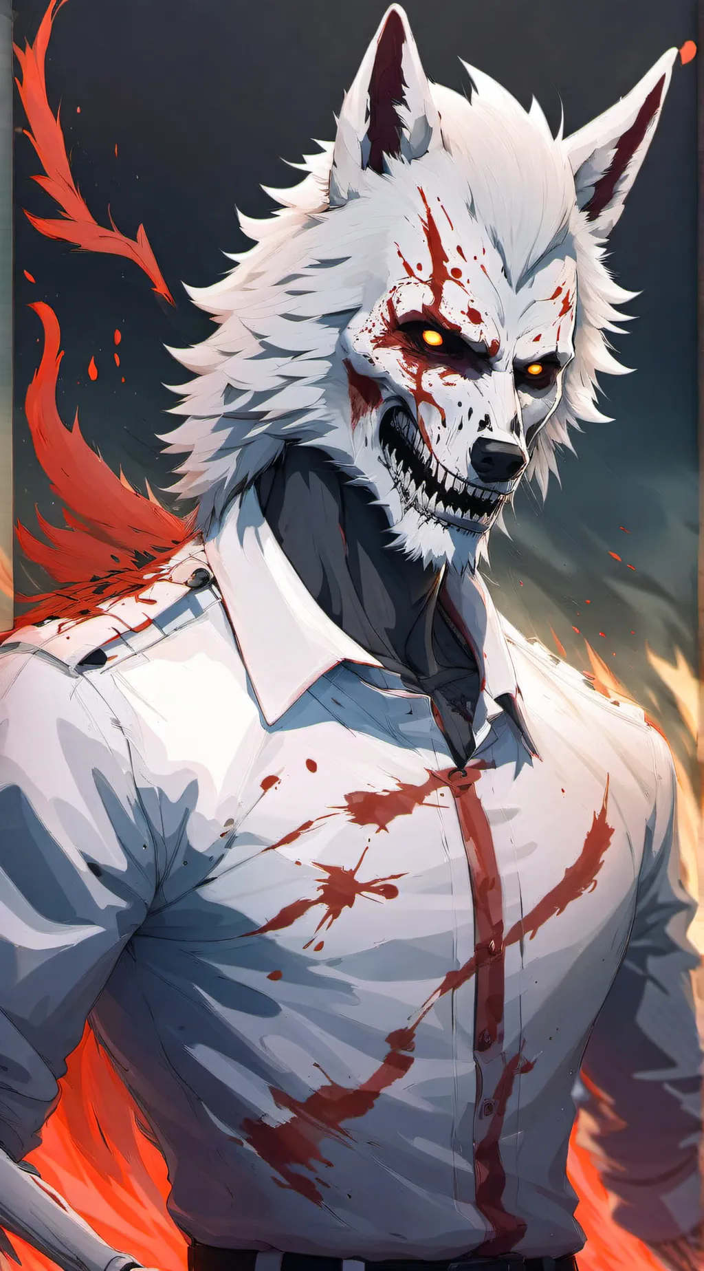 ai character: Ghastly  background