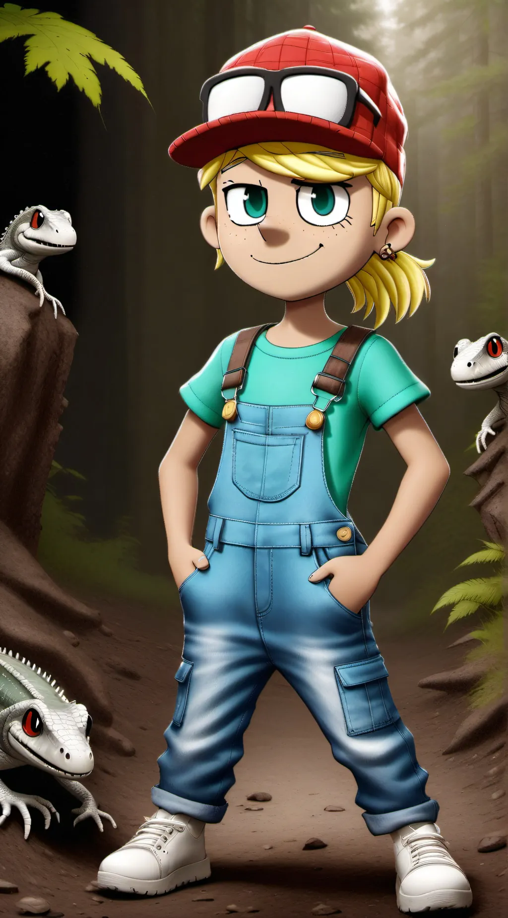 ai character: Lana Loud background