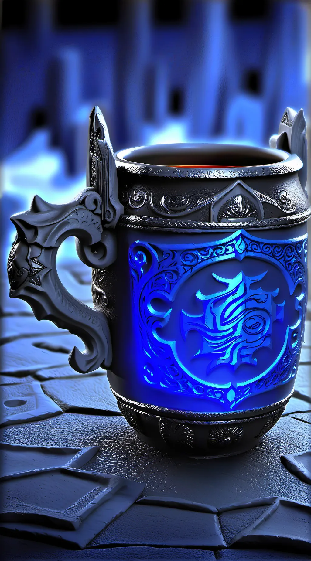 ai character: Cup background