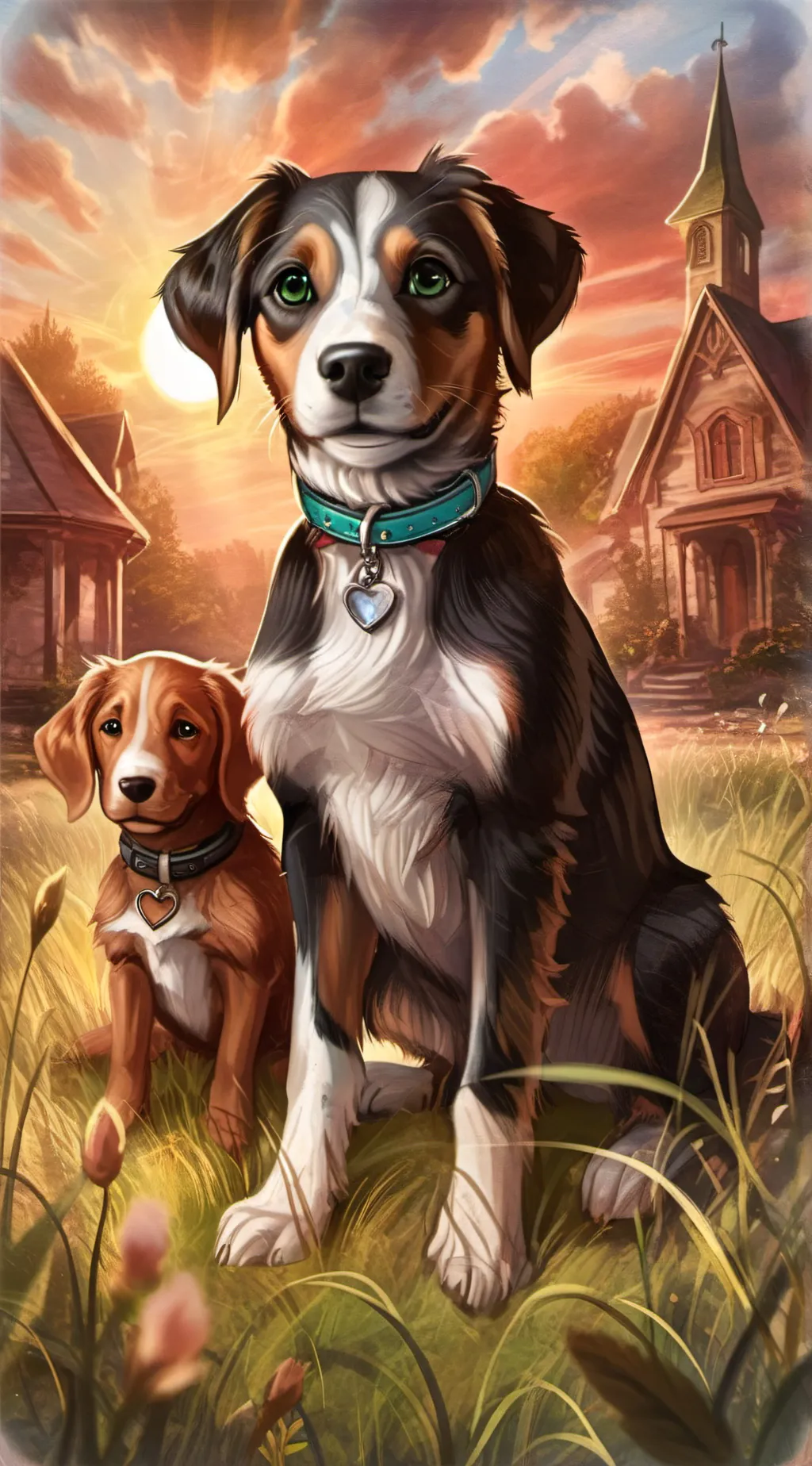 ai character: Annie and Bell background
