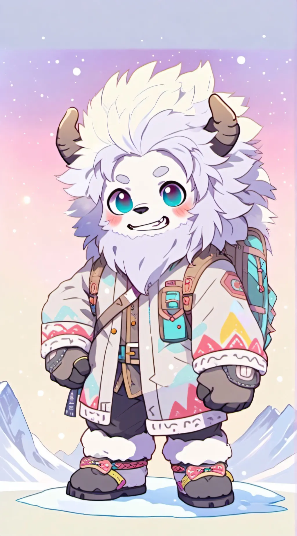 ai character: everest background