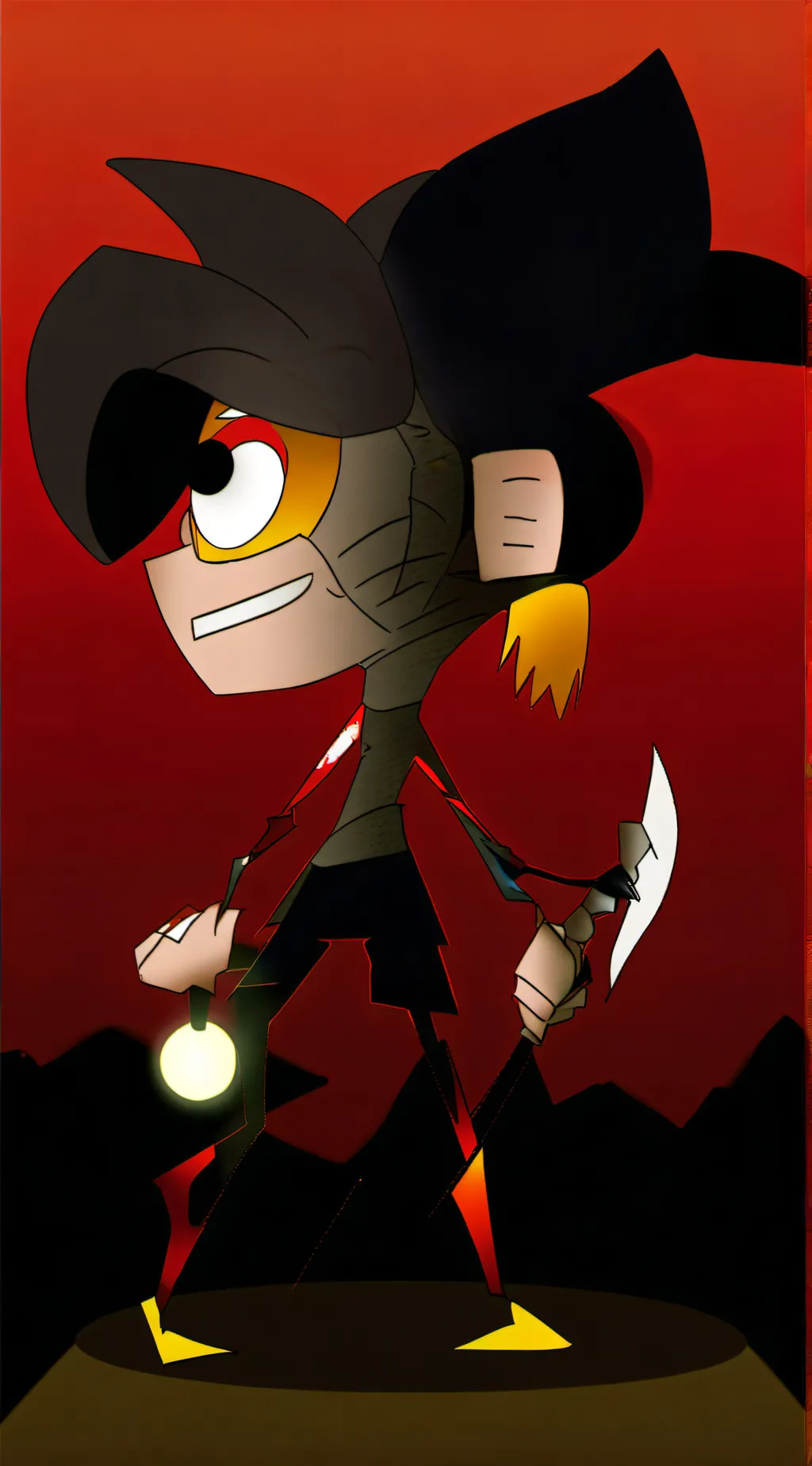 ai character: bingo in hell background